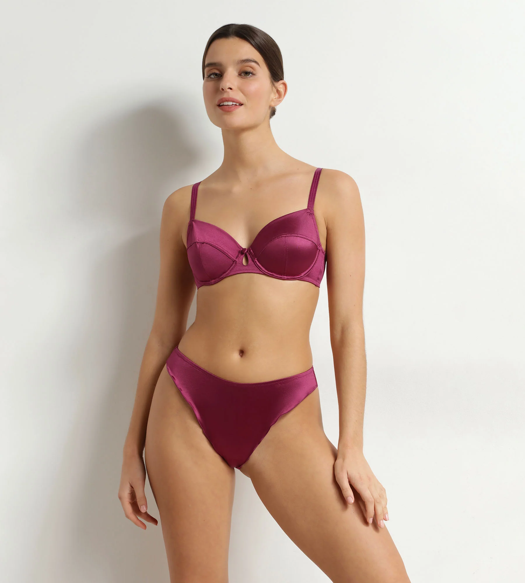 Slip brésilien en microfibre satinée Fruits des Bois Silk Radiance - Image 3