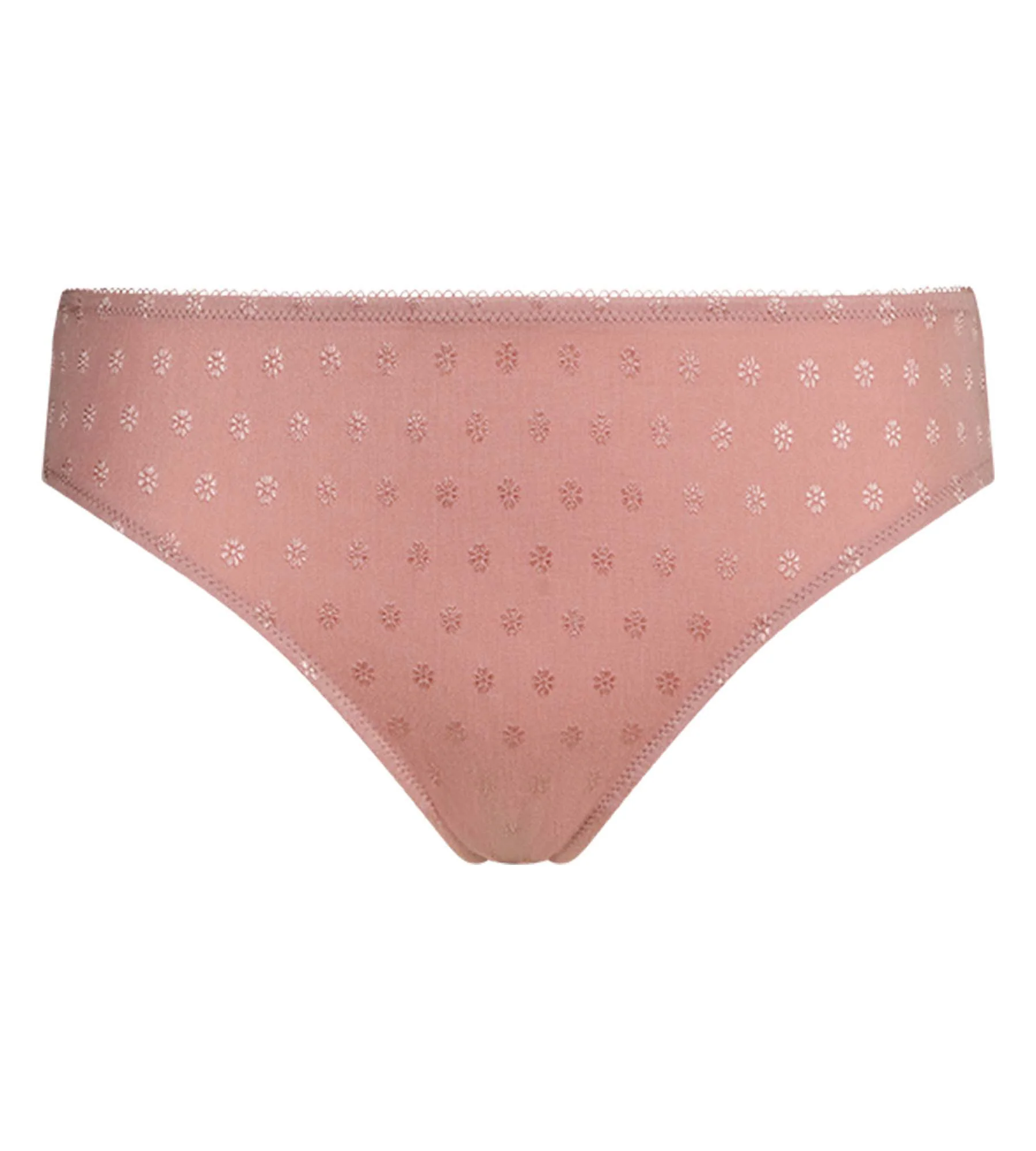 Slip brésilien femme en microfibre Rose à fleurs Cosy Time - Image 5
