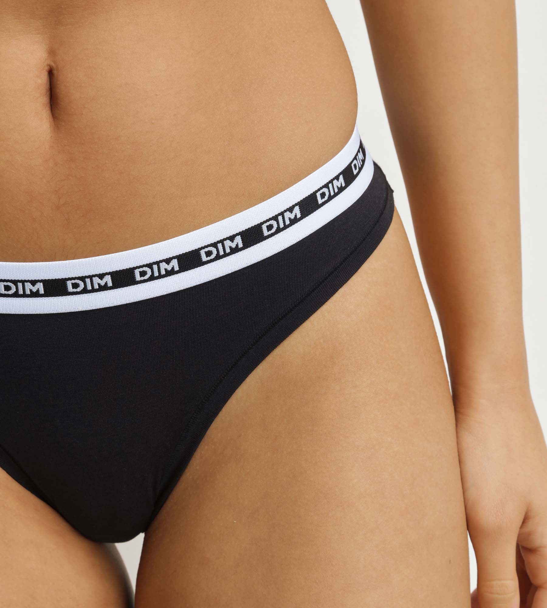Slip femme échancré Noir Dim Icons - Image 6