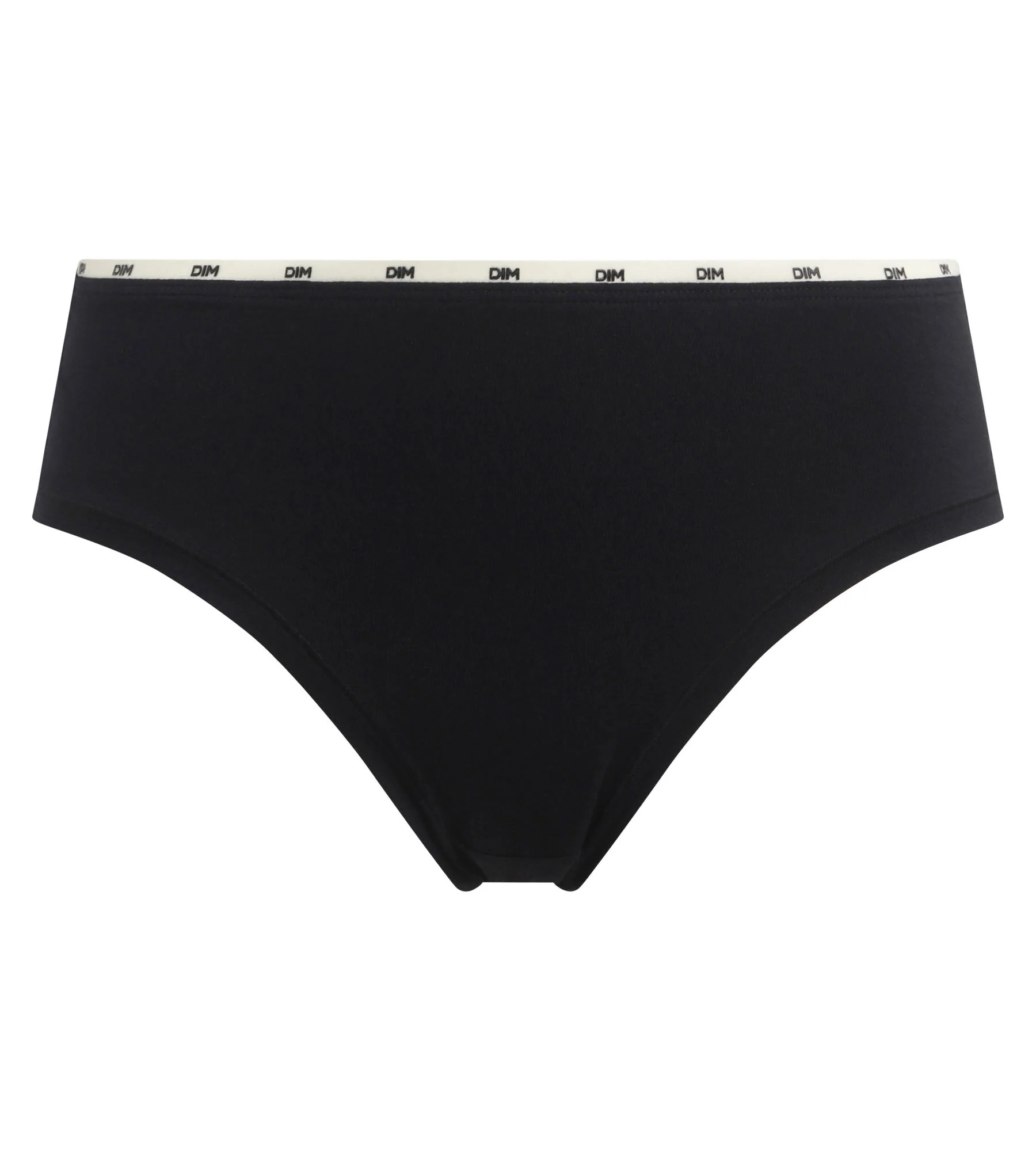 Slip femme en coton modal Noir à galon Beige Dim Icons Essentiel - Image 5