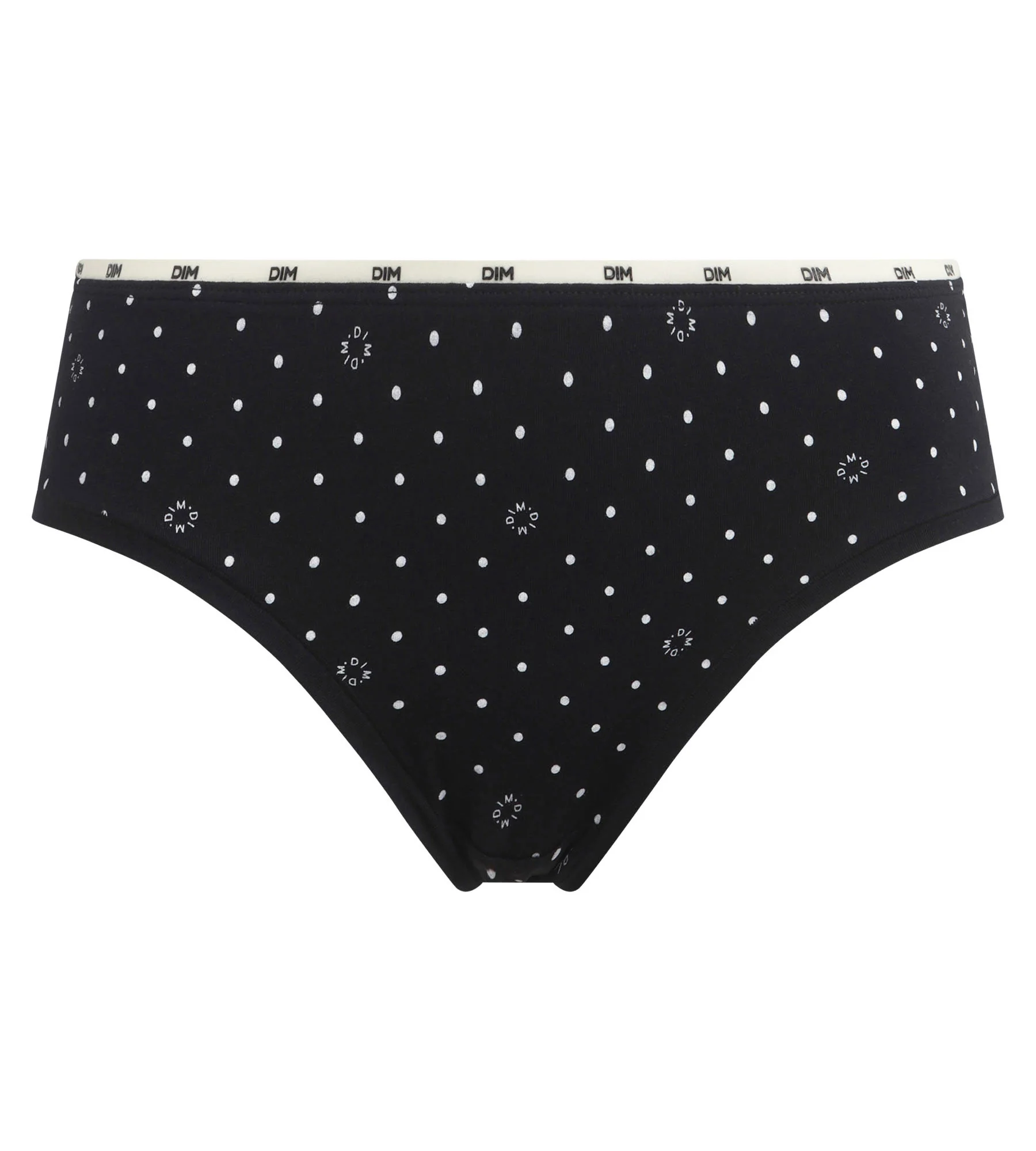 Slip femme en coton modal Noir à motif logo Dim Icons Essentiel - Image 5