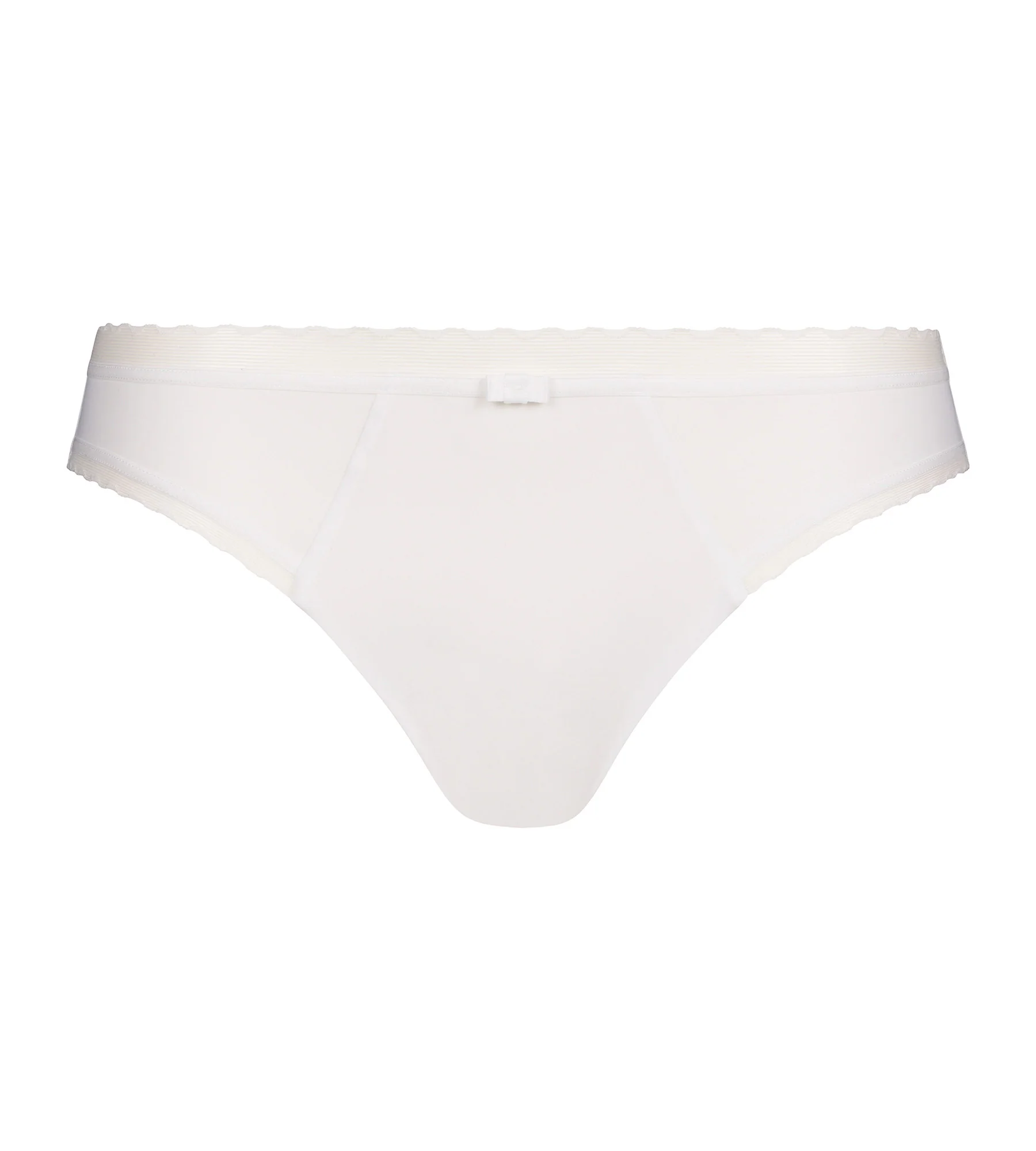 Slip femme en microfibre et tulle Blanc Dim Daily Confort - Image 5