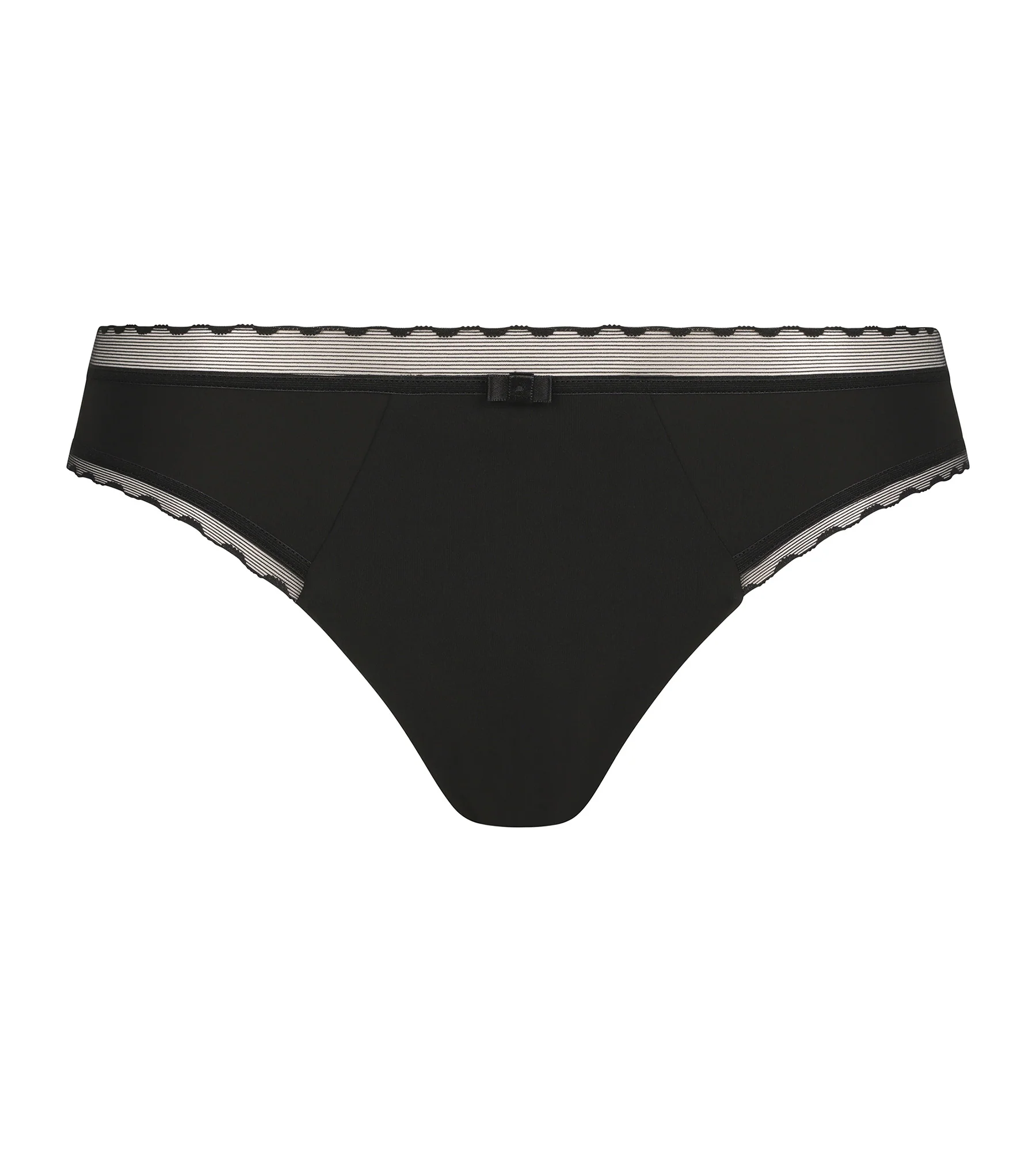 Slip femme en microfibre et tulle Noir Dim Daily Confort - Image 5