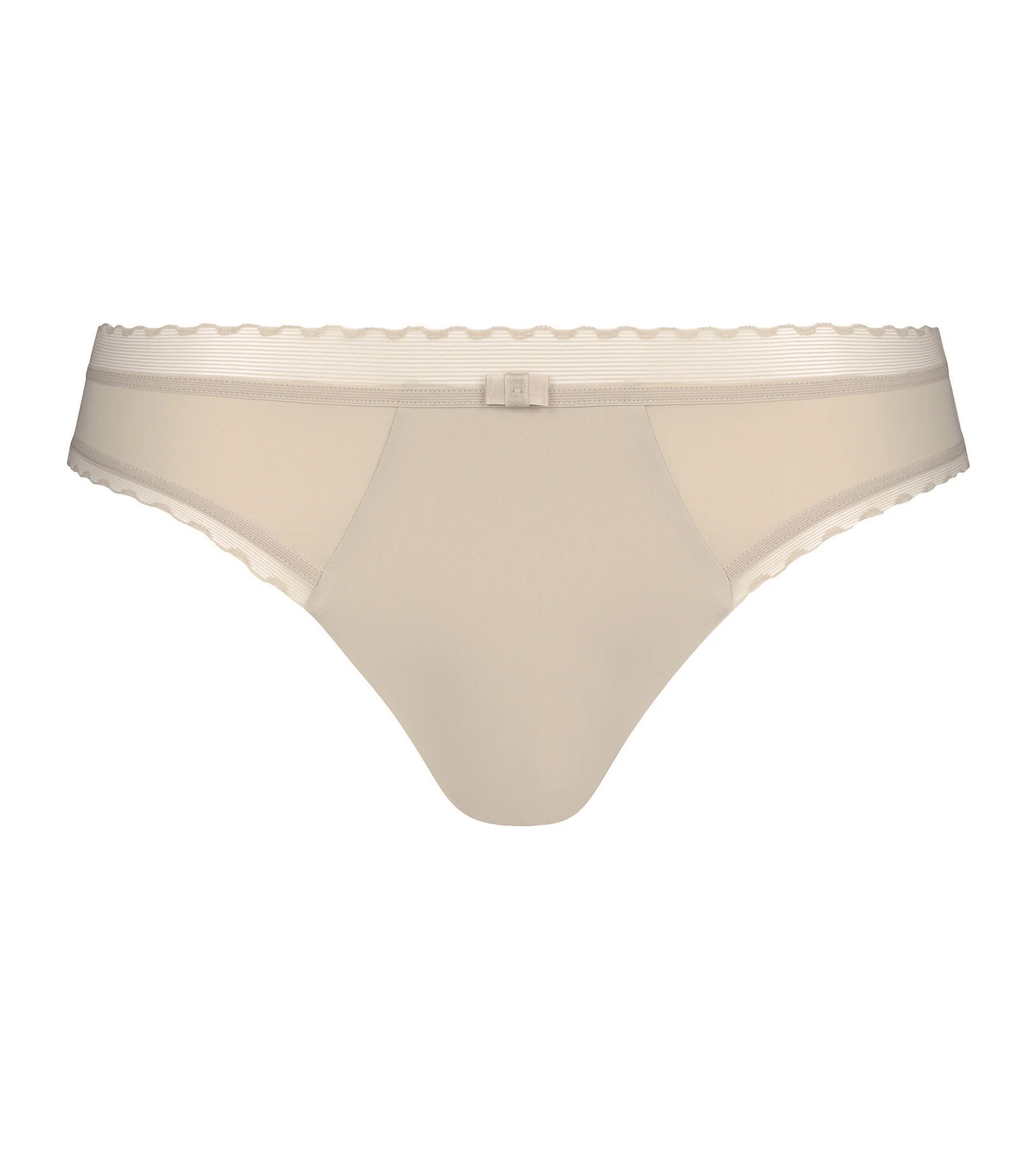 Slip femme en microfibre et tulle Nude Dim Daily Confort - Image 5