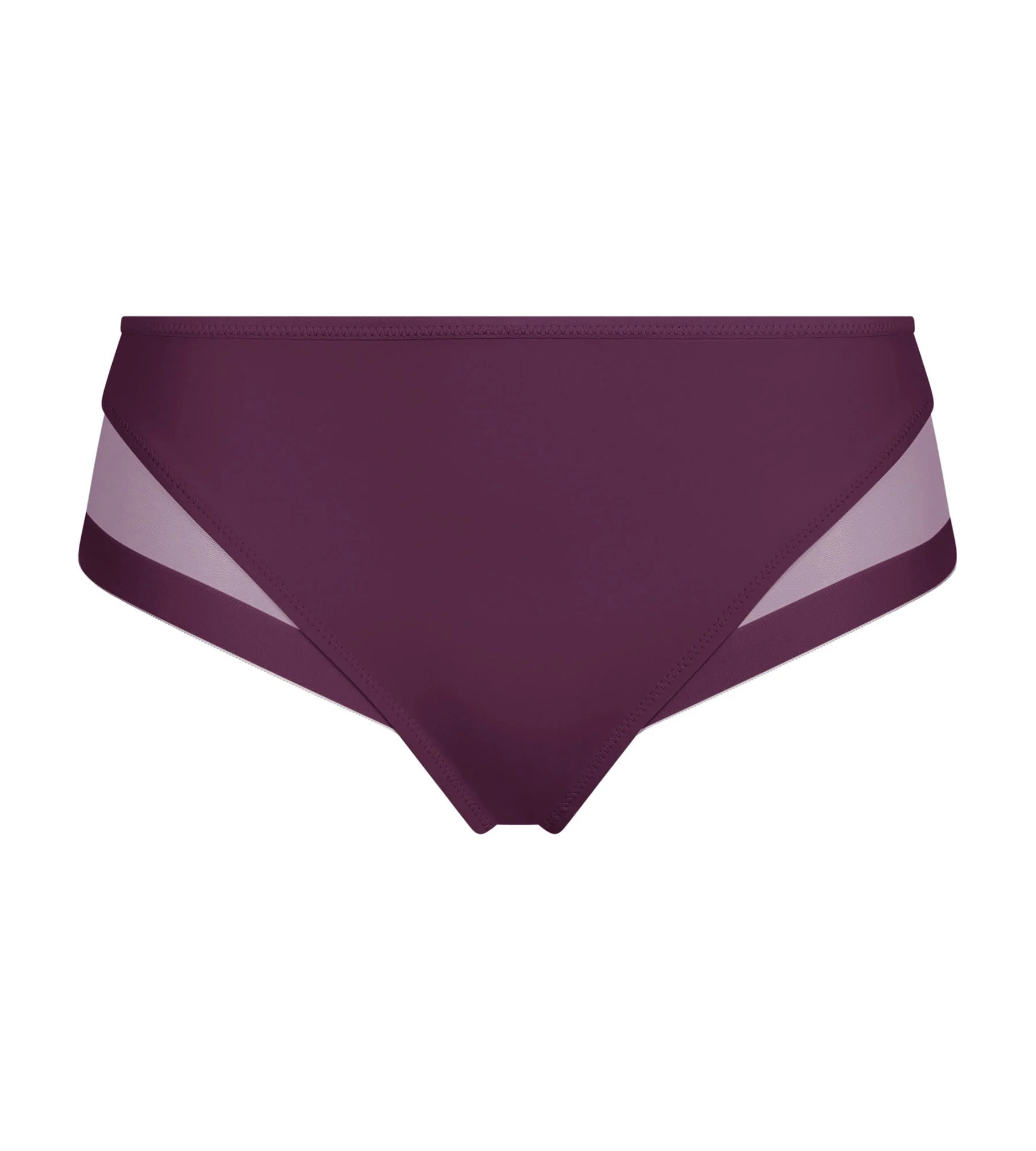 Slip femme en microfibre et tulle Prune Dim Generous - Image 5