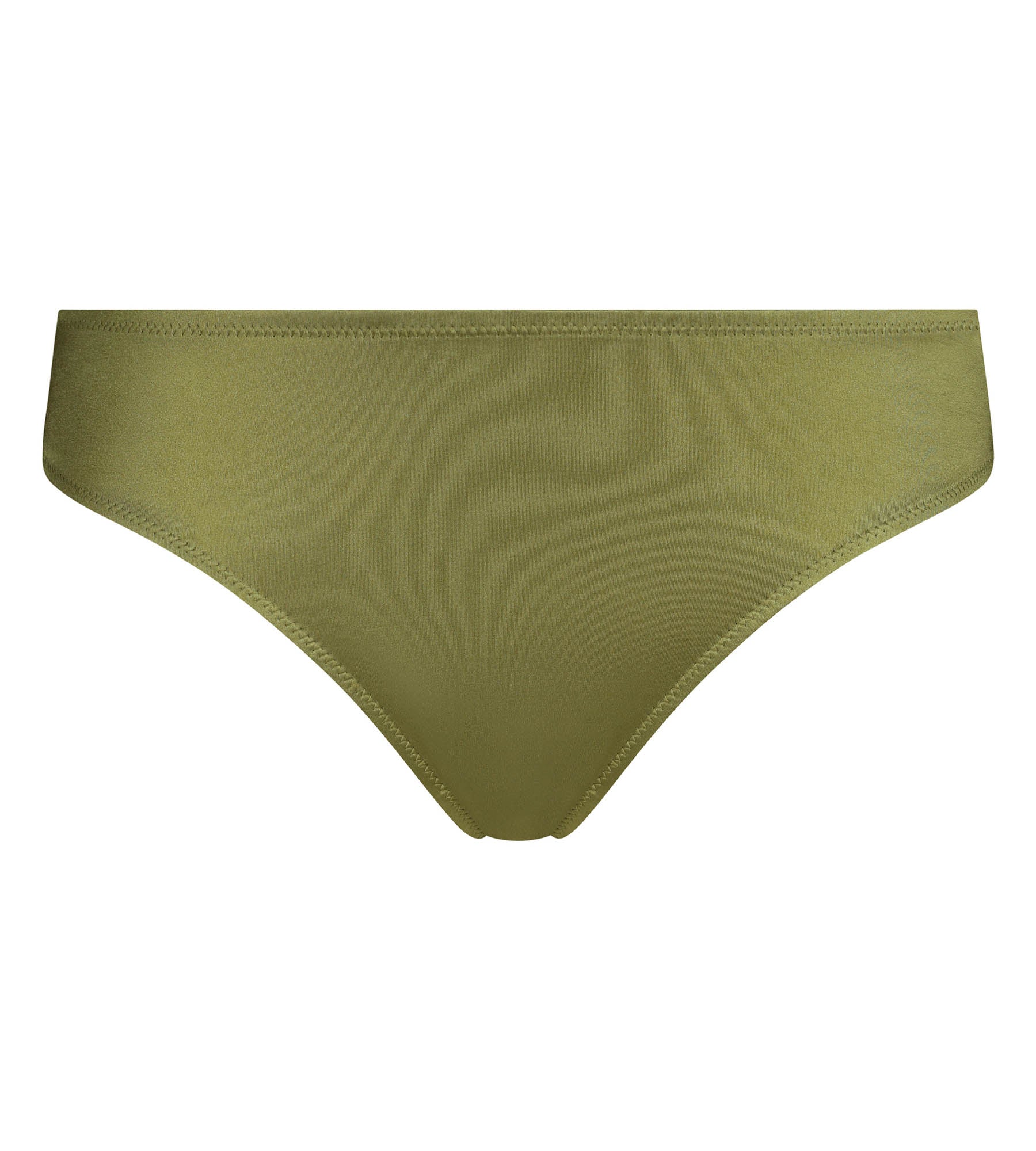 Slip femme en microfibre satinée Vert Kaki Silk Radiance - Image 5