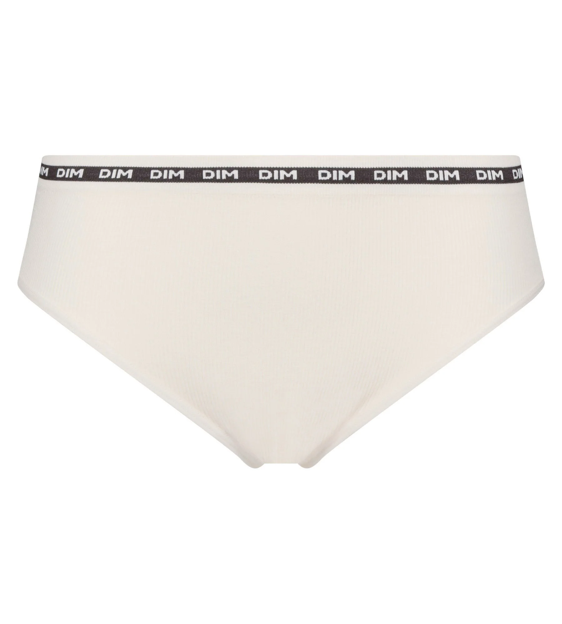 Slip femme en modal polyamide côtelée sans couture beige Dim Icons Seamless - Image 5