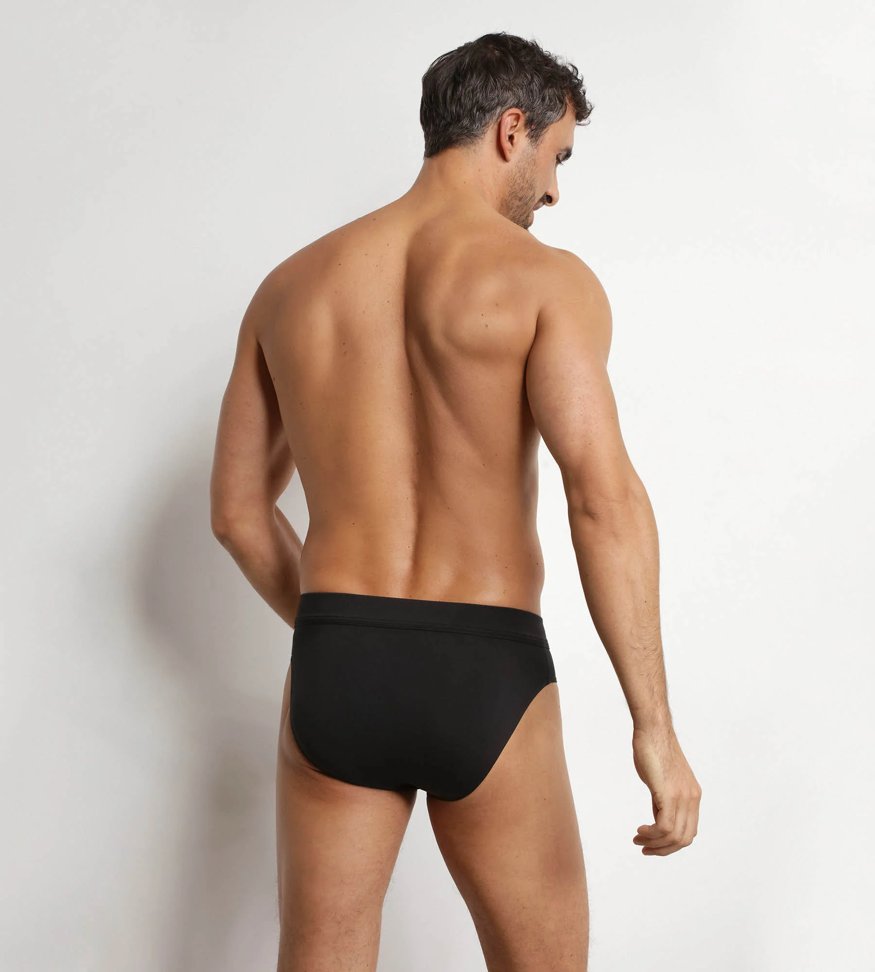 Slip homme en coton modal Noir Dim Gentleman - Image 2