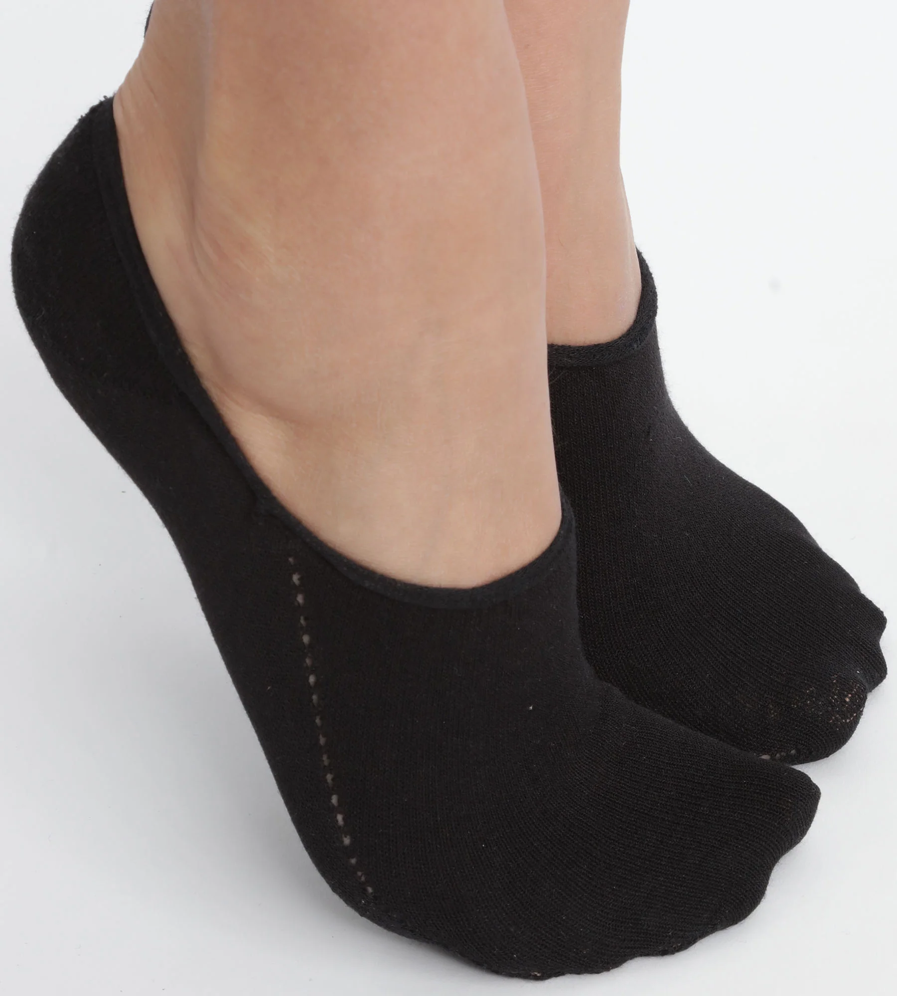 Socquettes courtes femme spécial baskets en coton Noir Dim Invisifit - Image 2