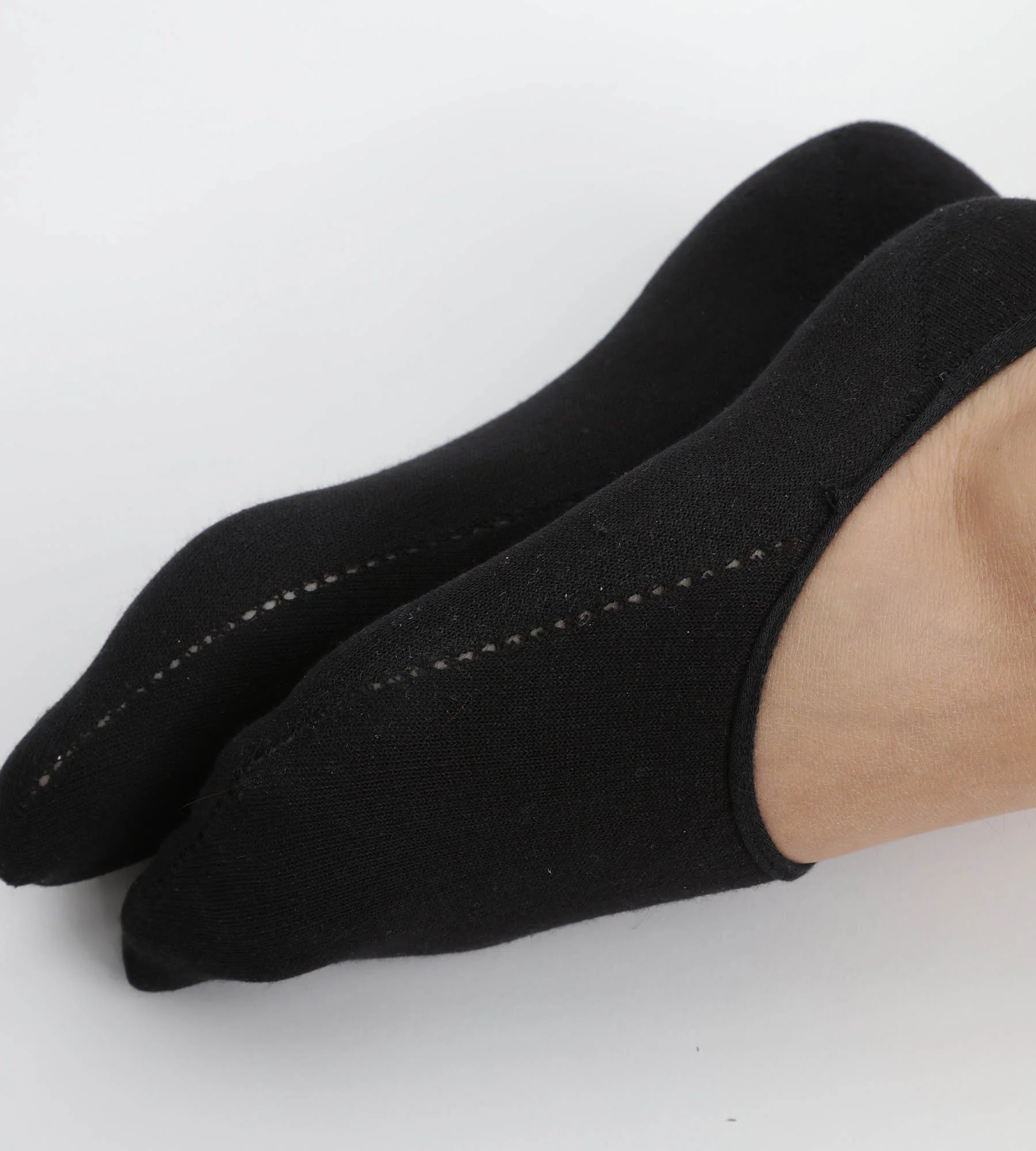 Socquettes courtes femme spécial baskets en coton Noir Dim Invisifit - Image 3