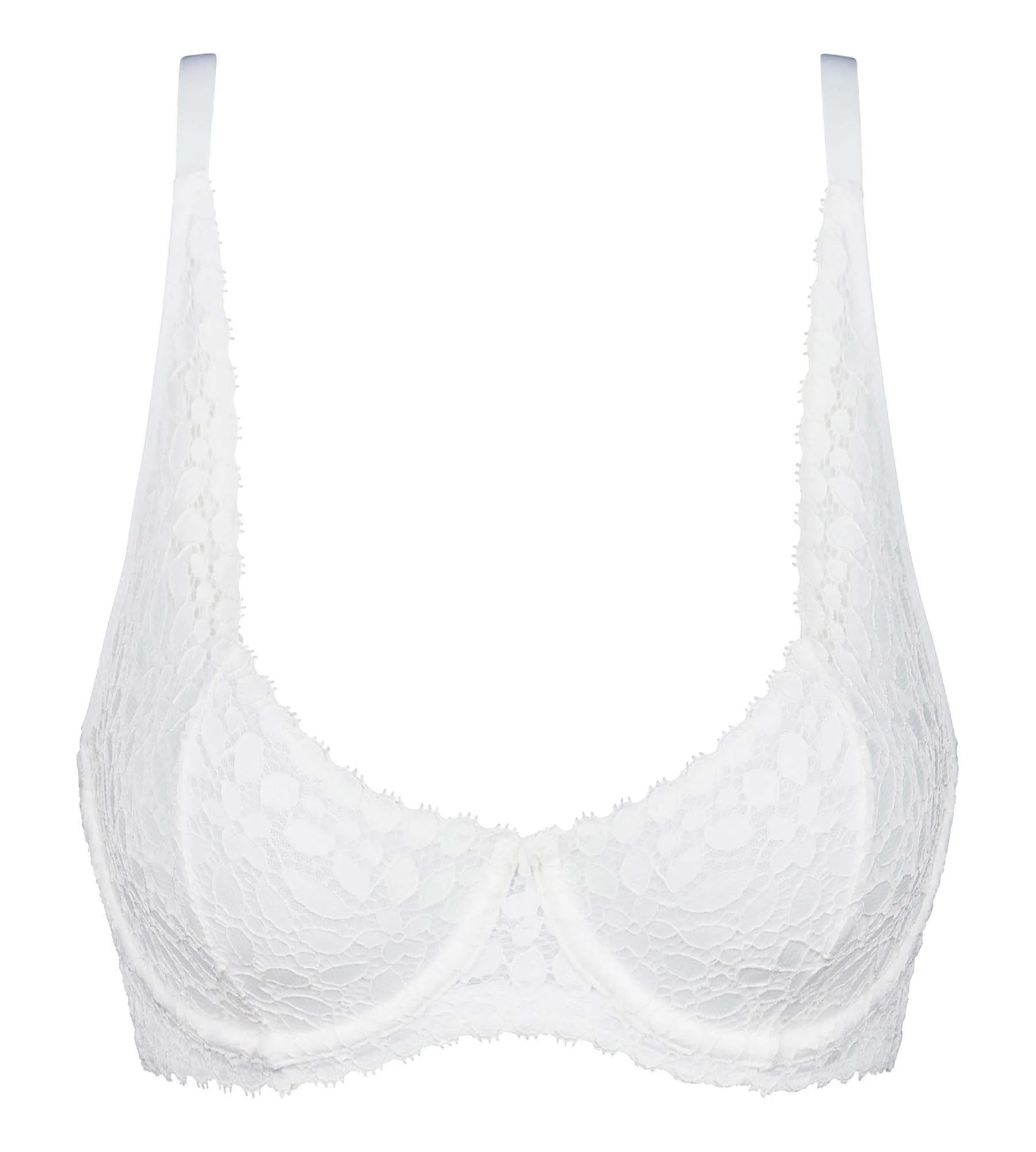 Soutien-gorge à armatures en dentelle florale Blanc Daily Dentelle - Image 5