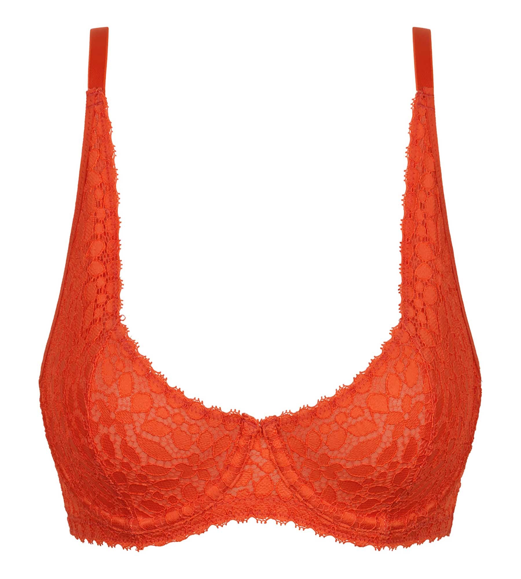 Soutien-gorge à armatures en dentelle florale Rouge Feu Daily Dentelle - Image 5