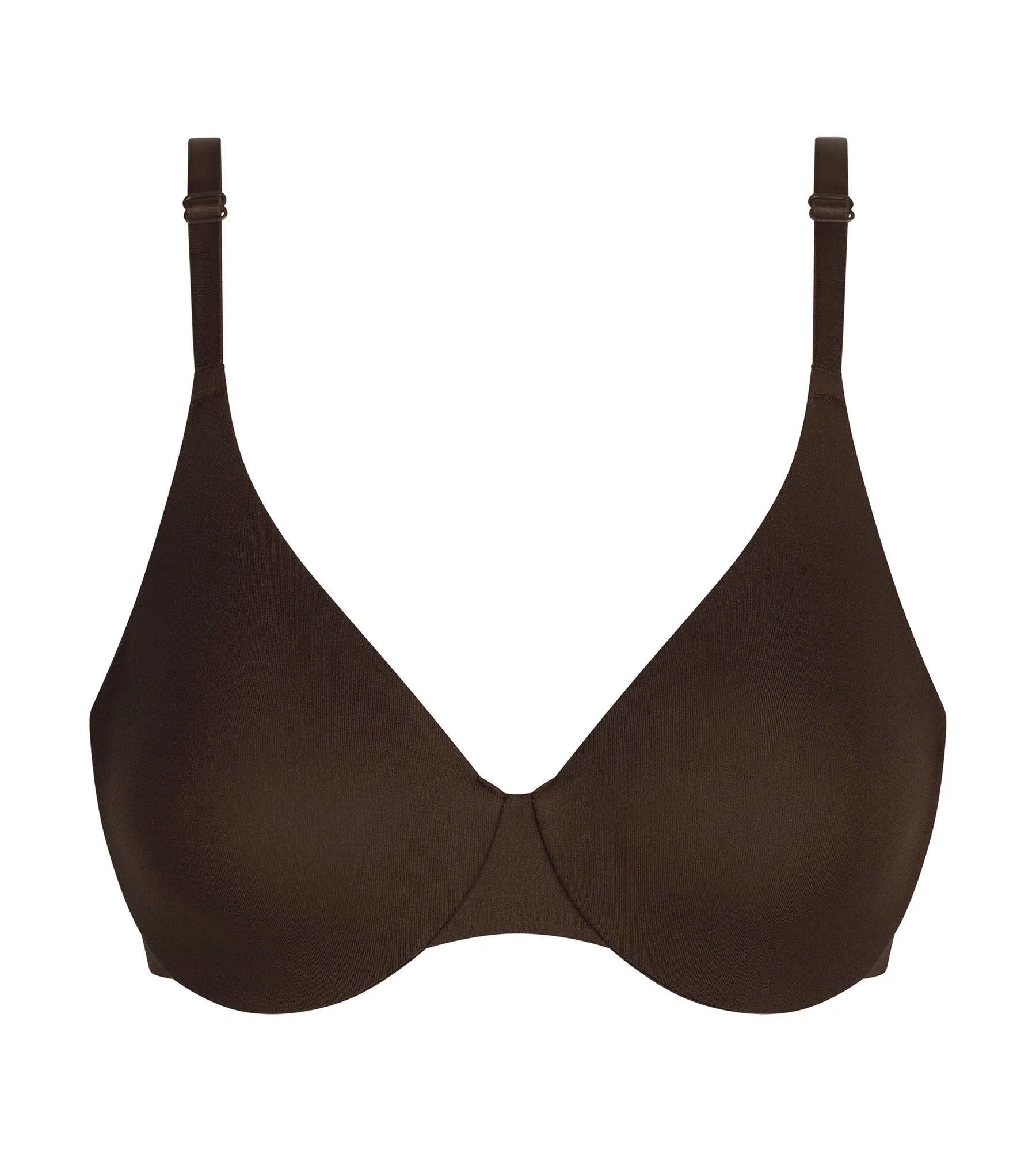 Soutien-gorge à armatures en microfibre Marron Dim Invisible - Image 5