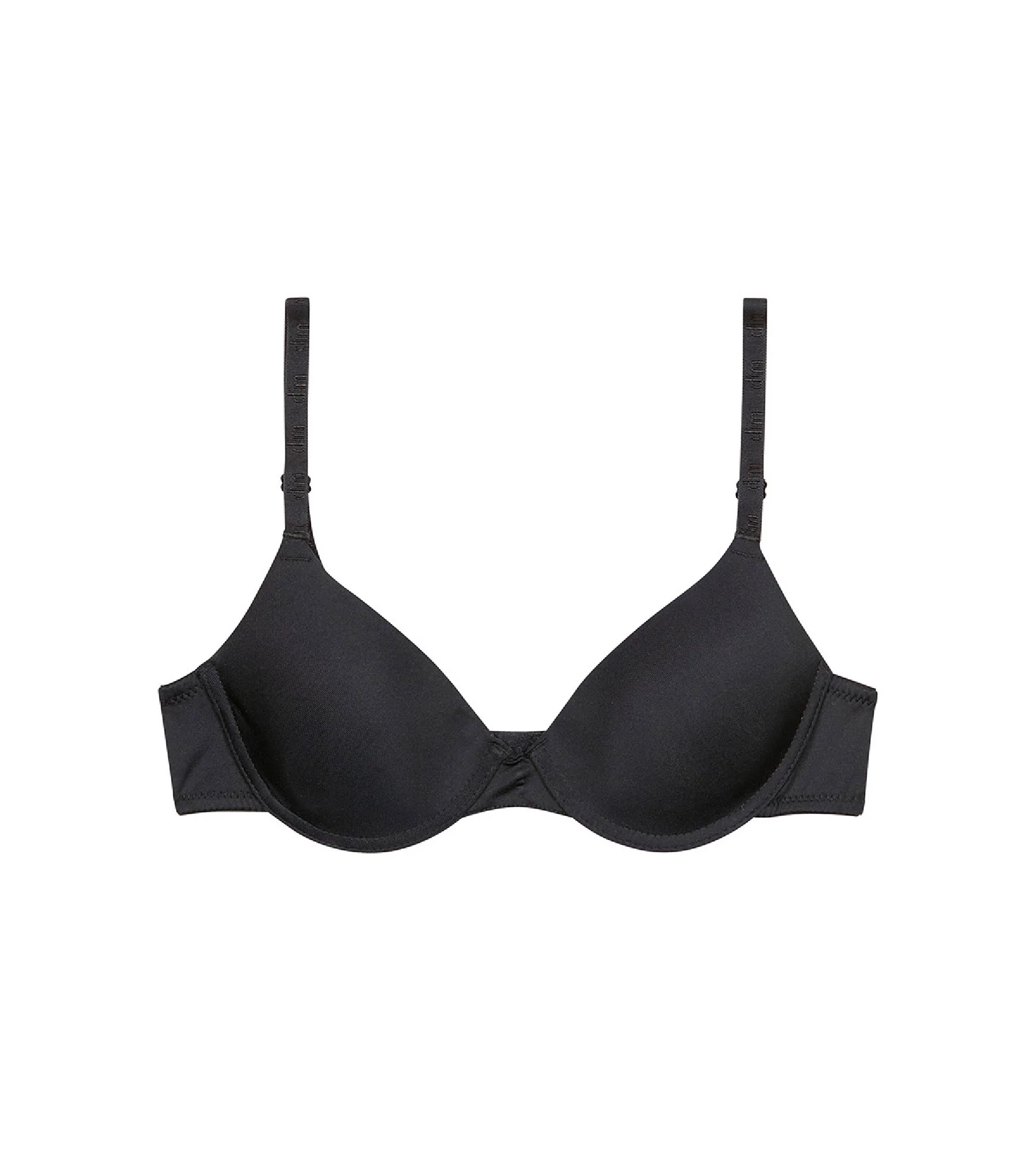 Soutien-gorge à coques noir pour fille Dim Invisible
