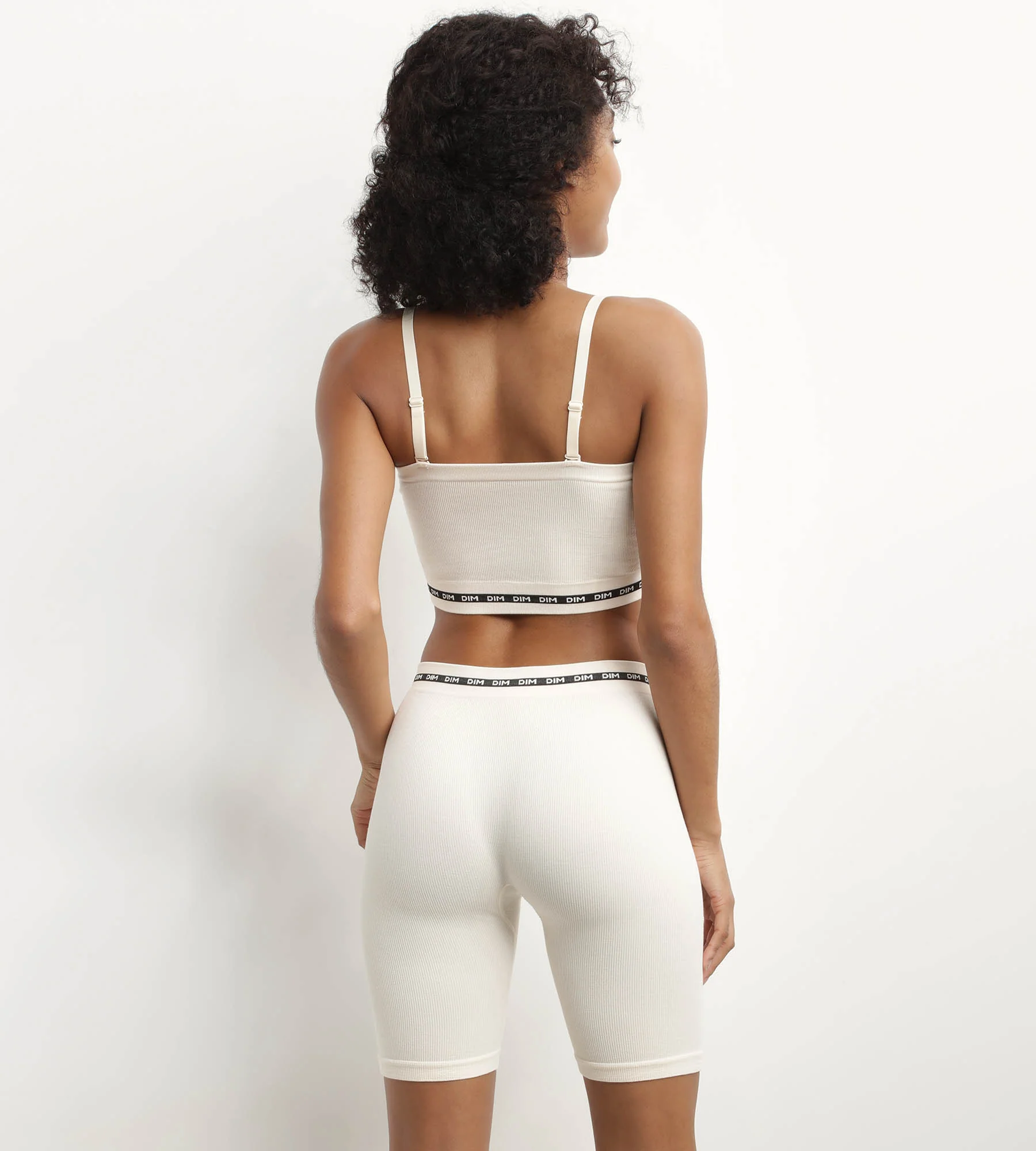 Soutien-gorge bandeau en modal polyamide Beige sans armature Dim Icons Seamless - Image 5