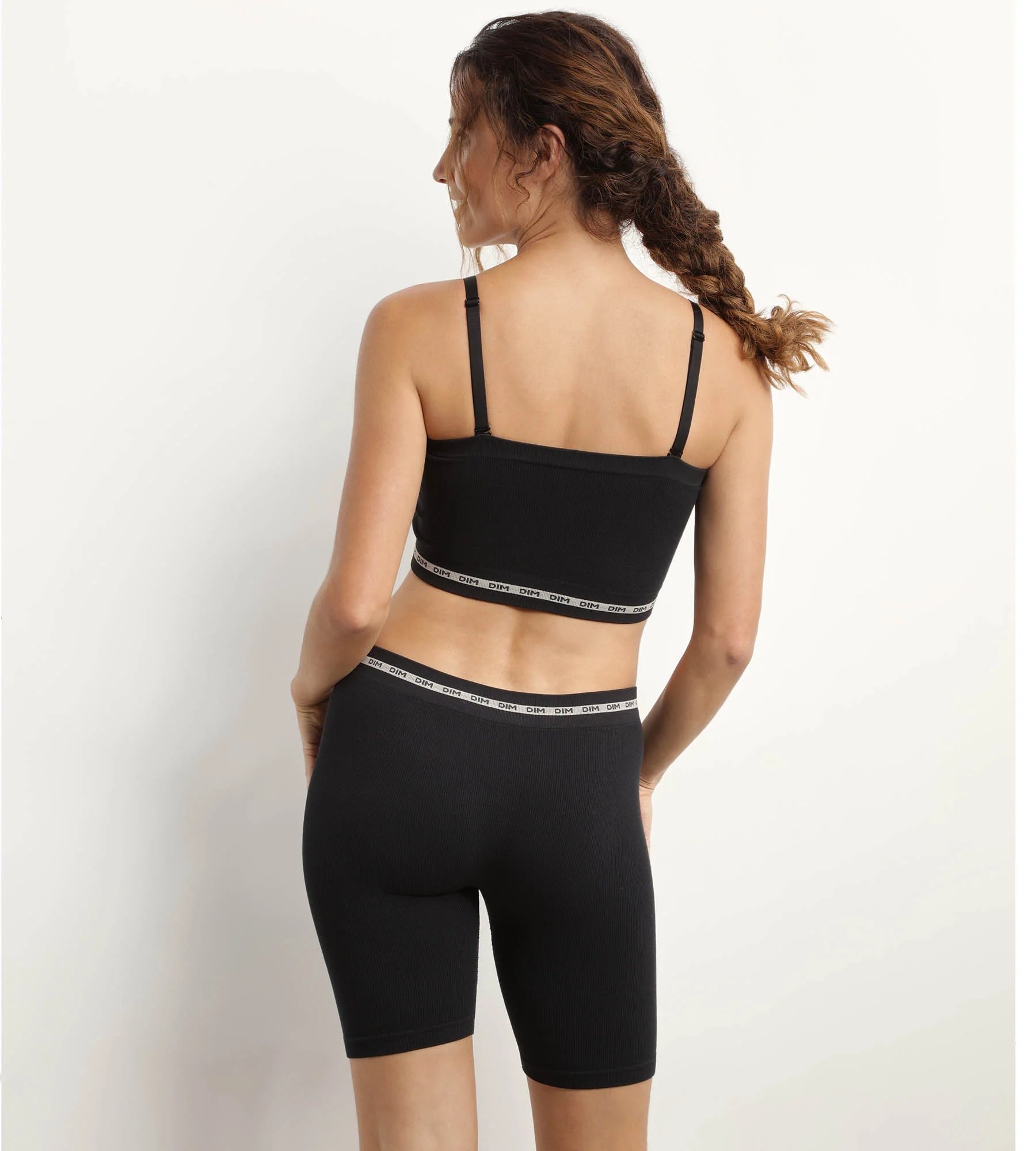 Soutien-gorge bandeau en modal polyamide Noir sans armature Dim Icons Seamless - Image 4