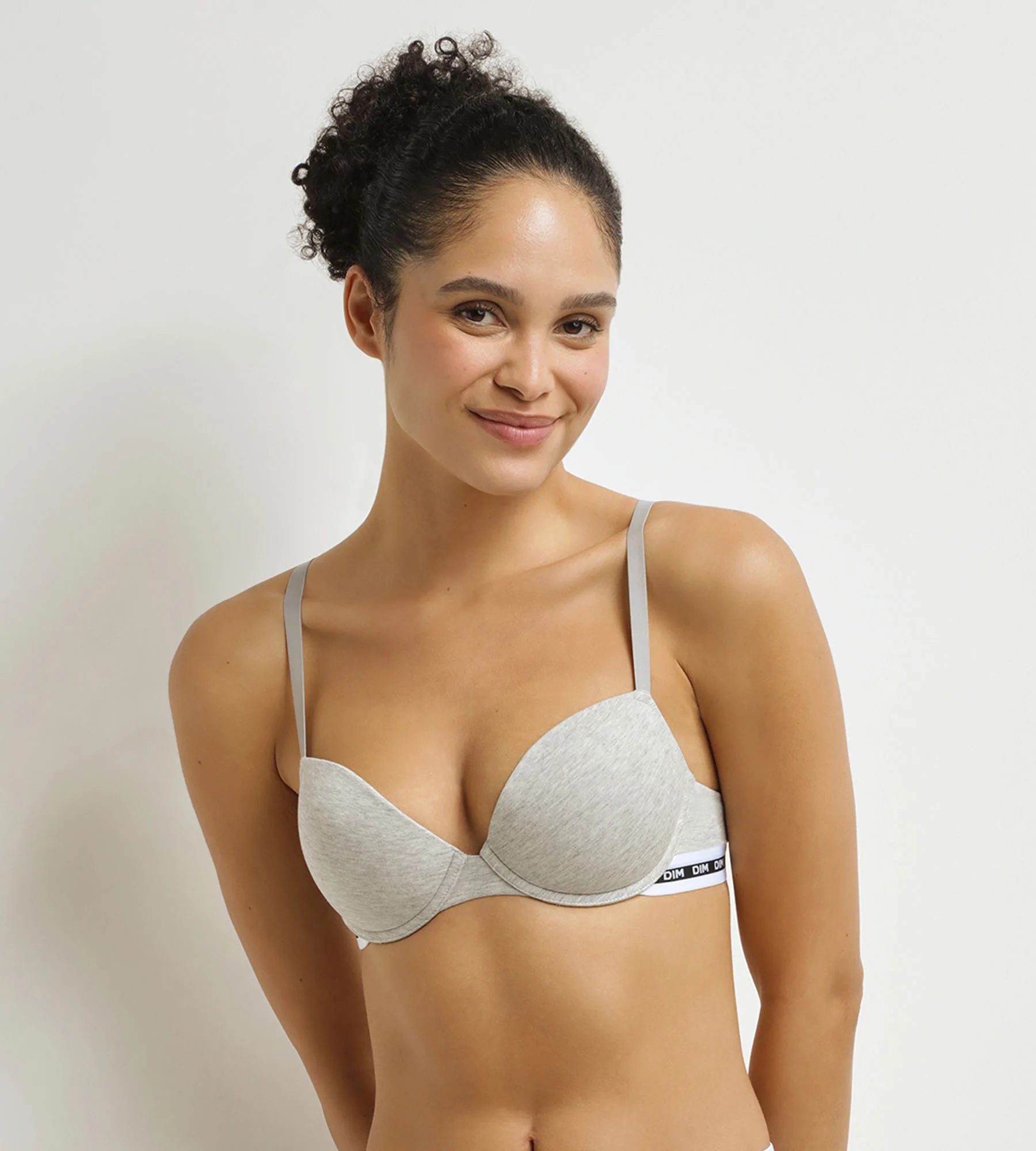 Soutien-gorge corbeille à armatures Gris Dim Icons