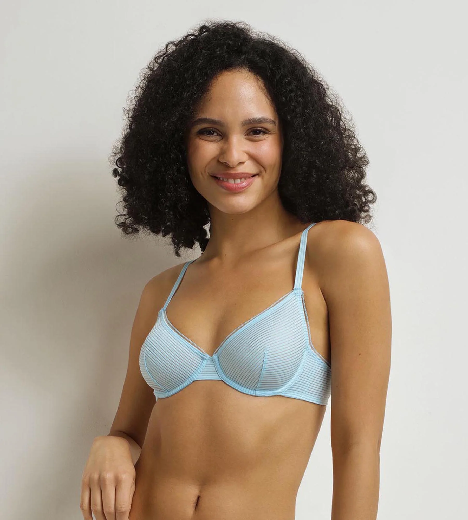 Soutien-gorge corbeille Bleu Dim x Ines de La Fressange