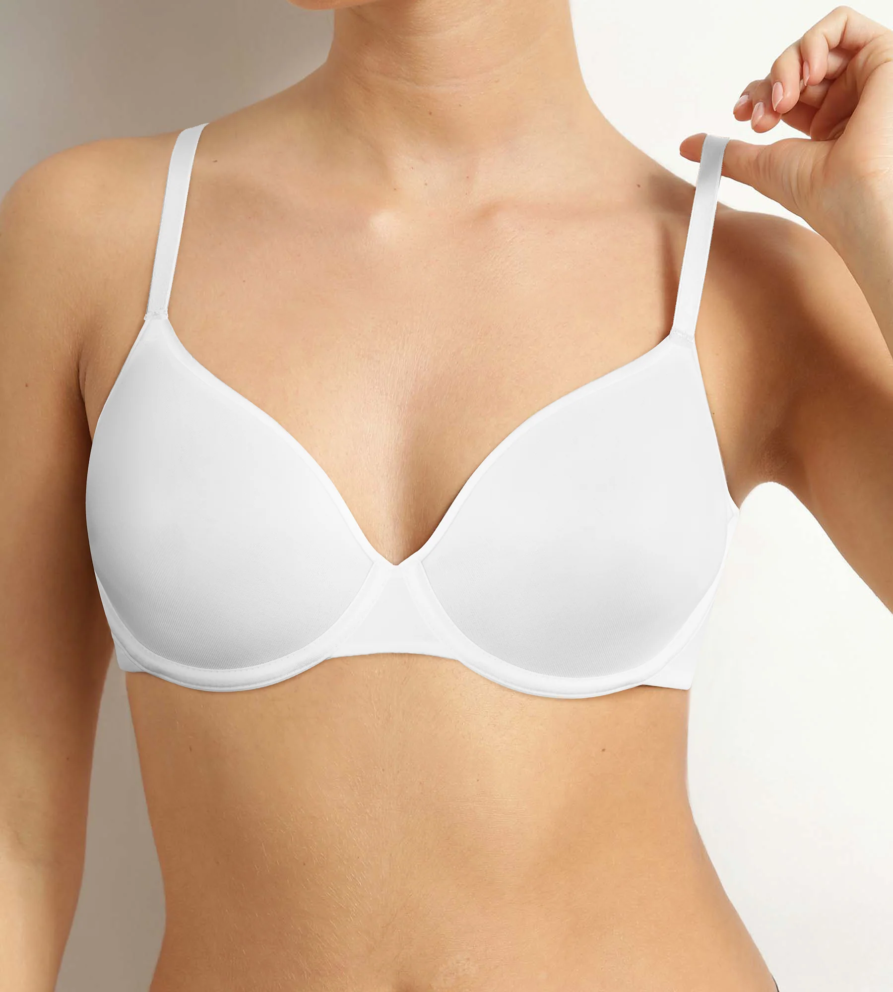 Soutien-gorge corbeille en microfibre Blanc Dim Invisible - Image 4
