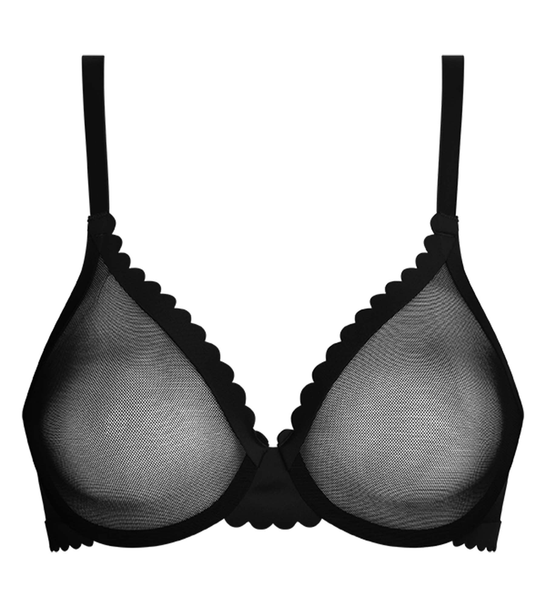 Soutien-gorge corbeille en tulle Noir Dim Body Touch Cheeky - Image 6