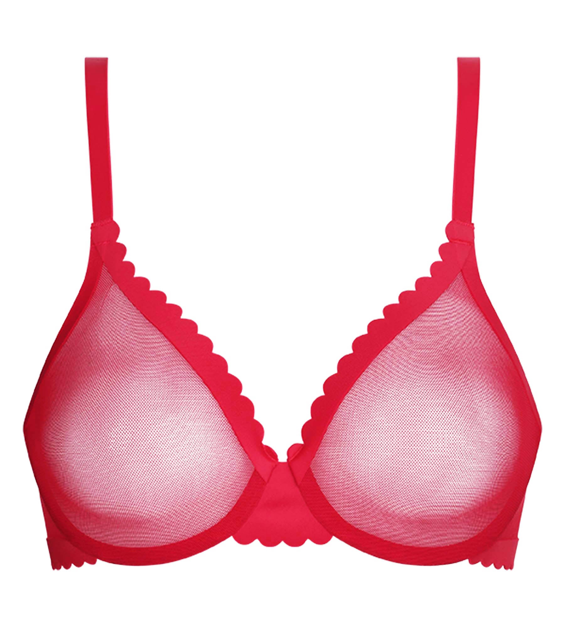 Soutien-gorge corbeille en tulle Rouge Dim Body Touch Cheeky - Image 6