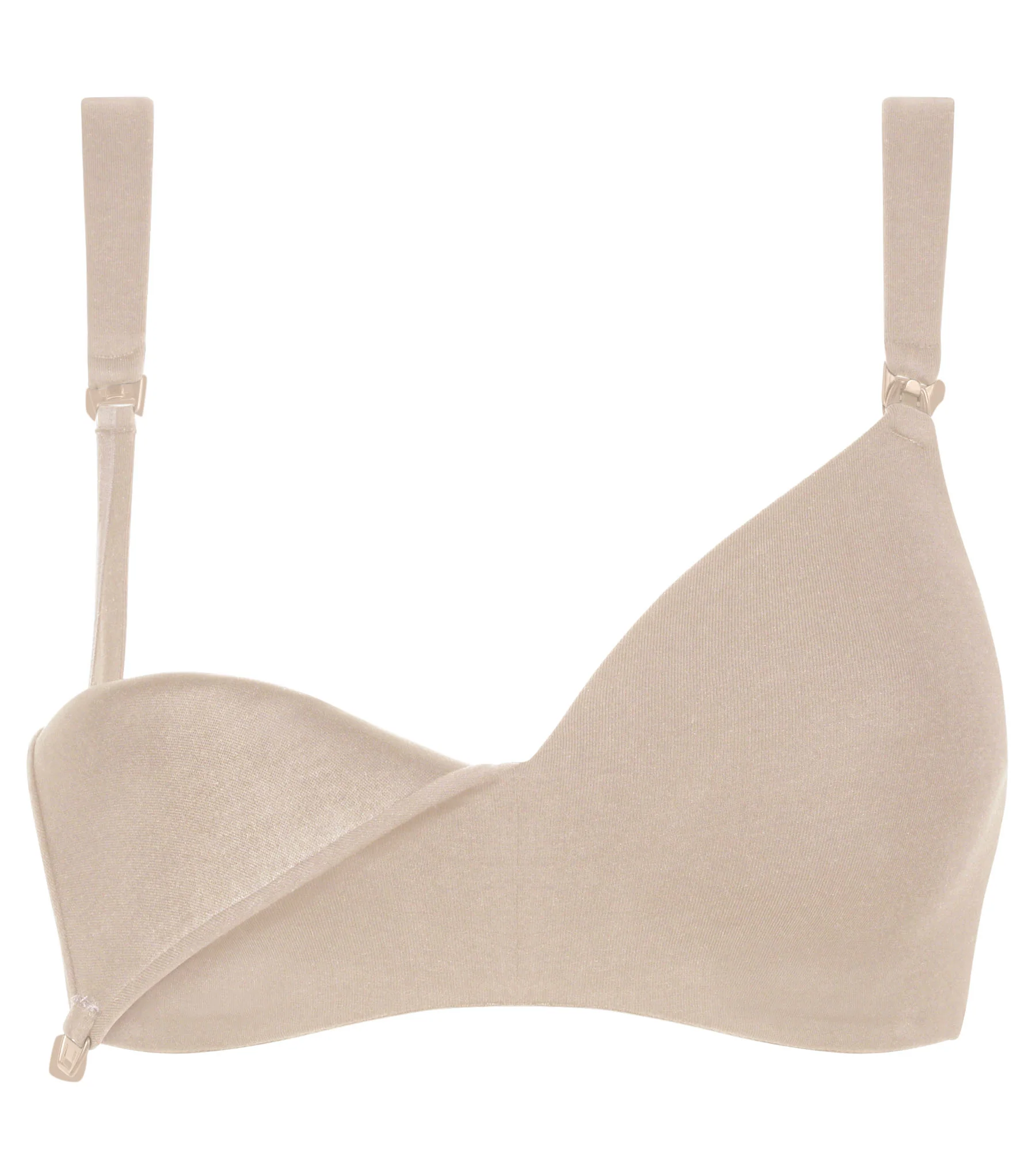 Soutien-gorge d’allaitement en jersey coton chair Dim Maternité - Image 4