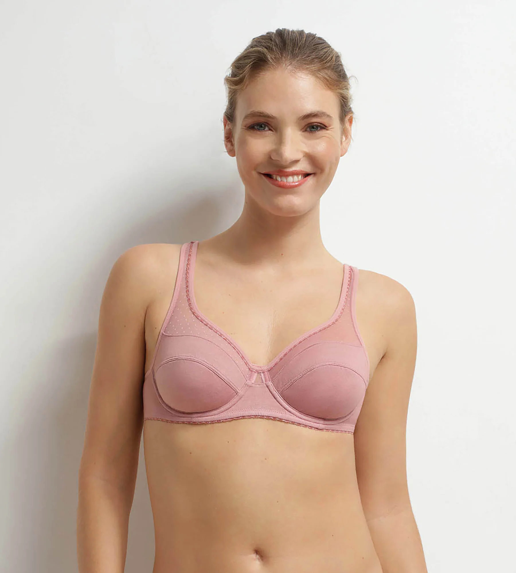 Soutien-gorge emboîtant avec armatures Rose Generous Coton Bio