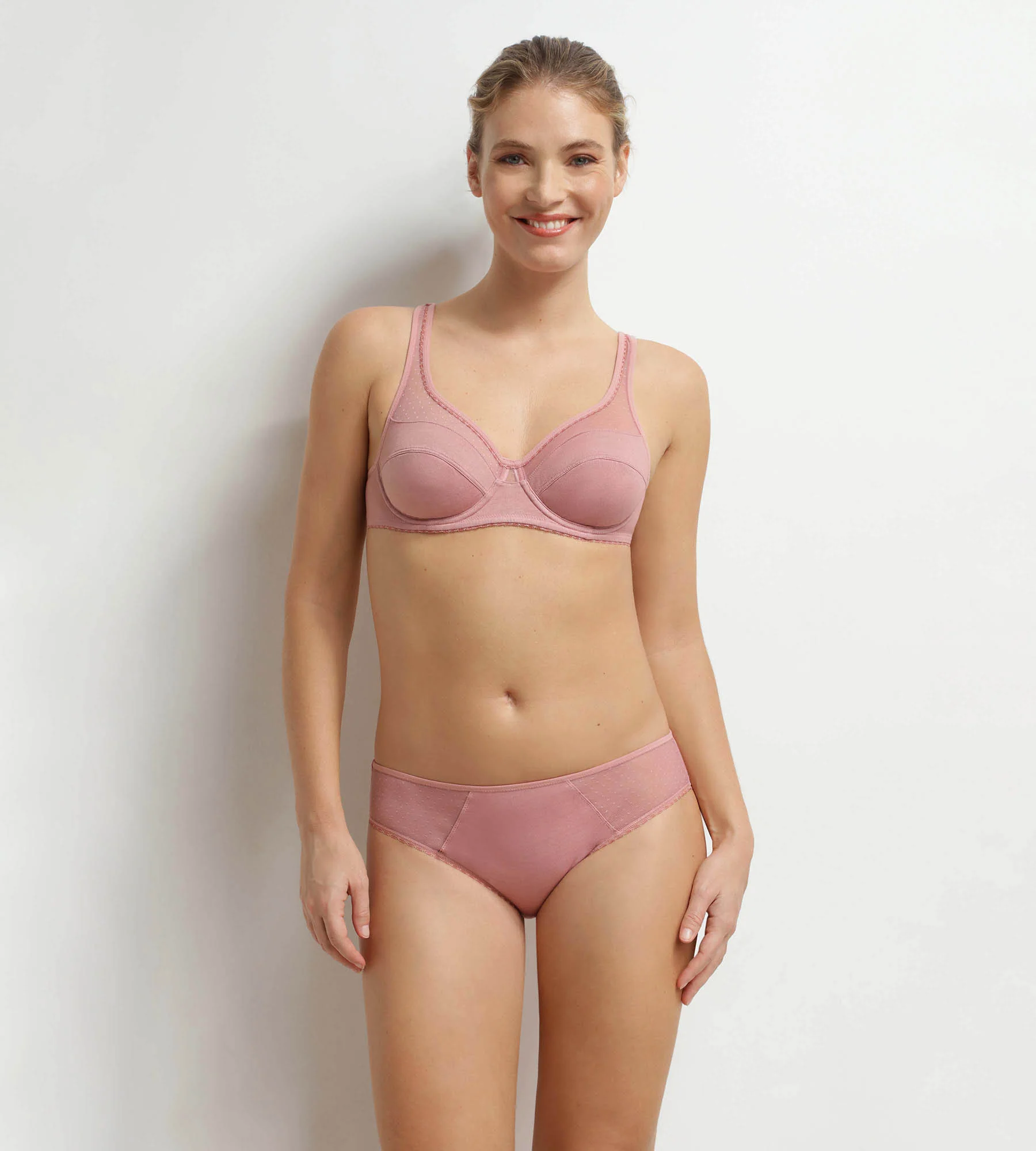 Soutien-gorge emboîtant avec armatures Rose Generous Coton Bio - Image 3
