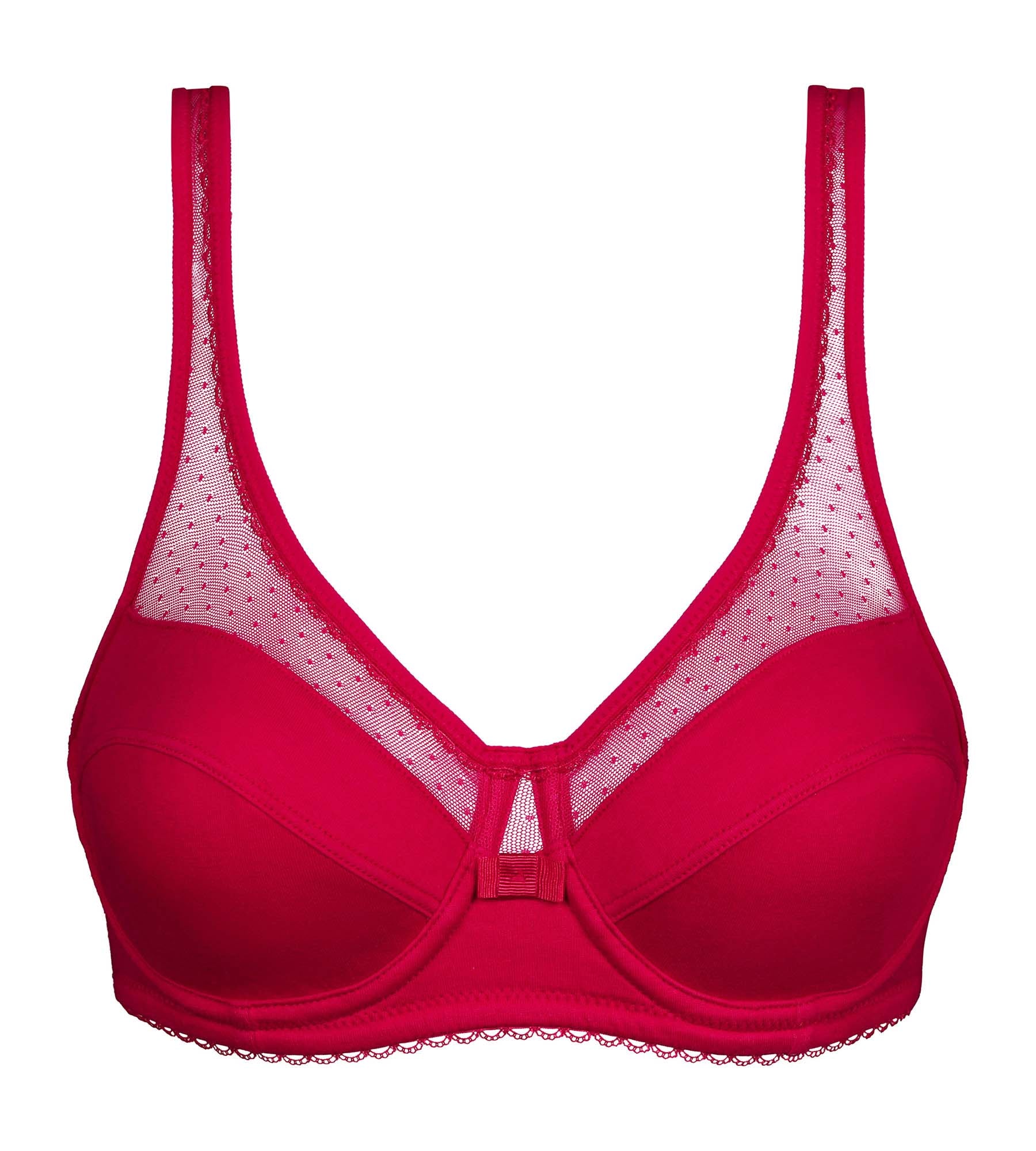 Soutien-gorge emboîtant avec armatures Rouge Generous Coton Bio Dim - Image 5