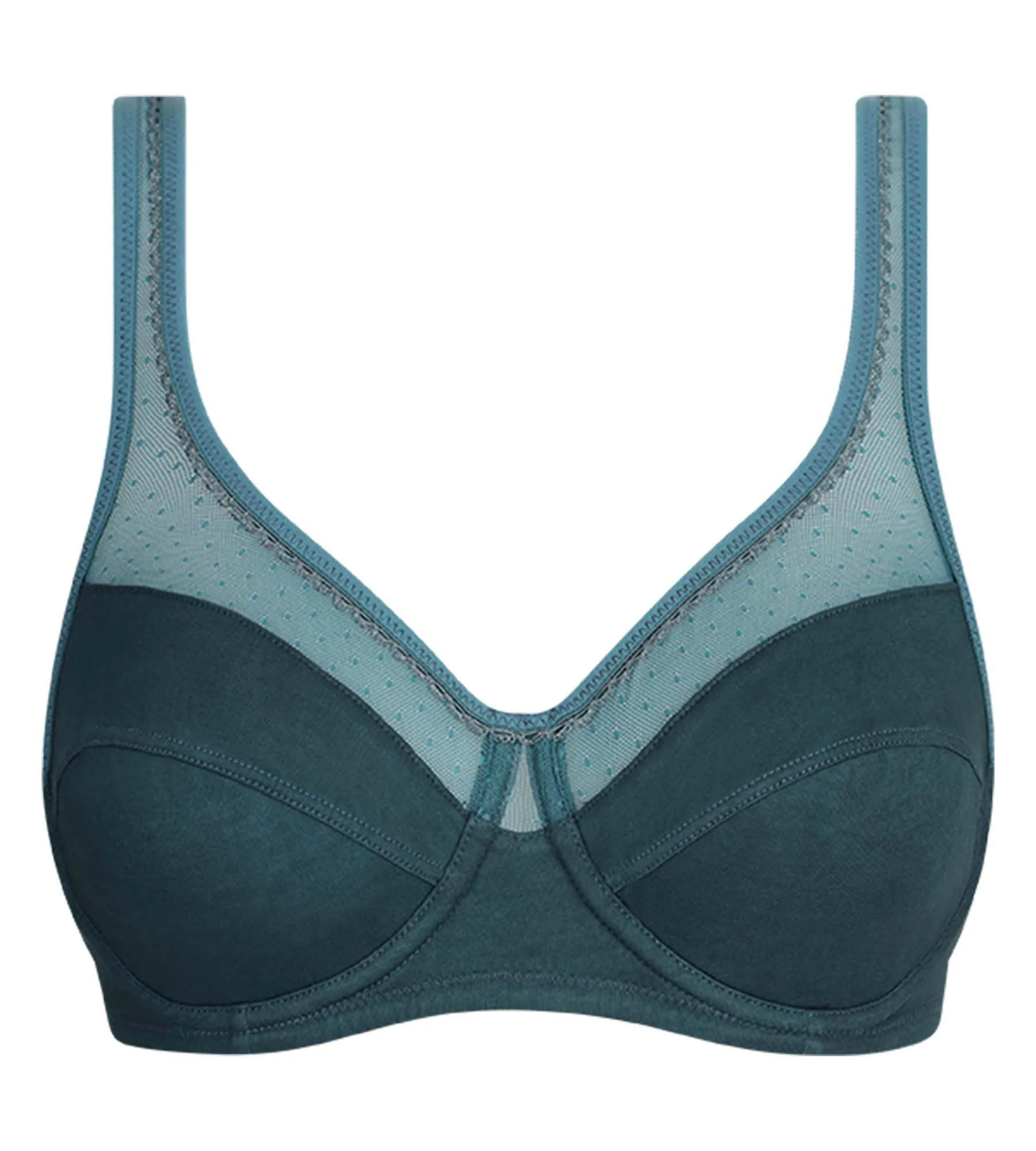 Soutien-gorge emboîtant avec armatures Vert Hydro Generous Coton Bio - Image 5