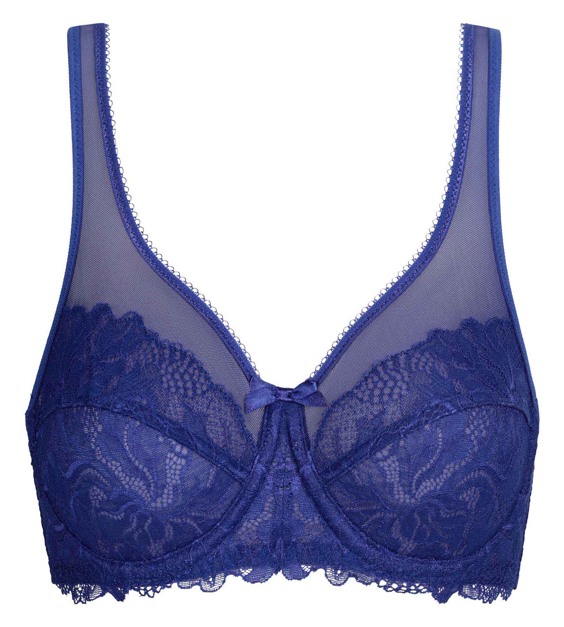 Soutien-gorge emboîtant bleu en dentelle Generous Essentiel - Image 6