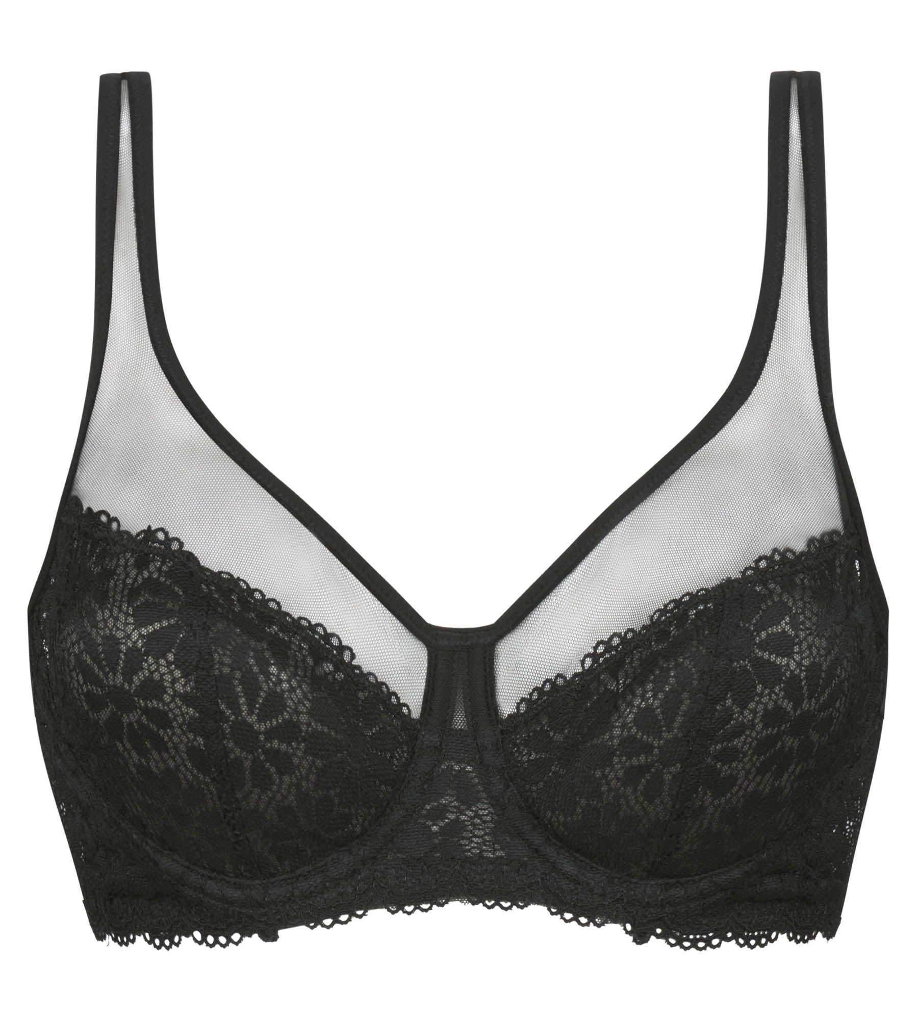 Soutien-gorge emboitant dentelle fleurs Noir Generous Édition Limitée - Image 5