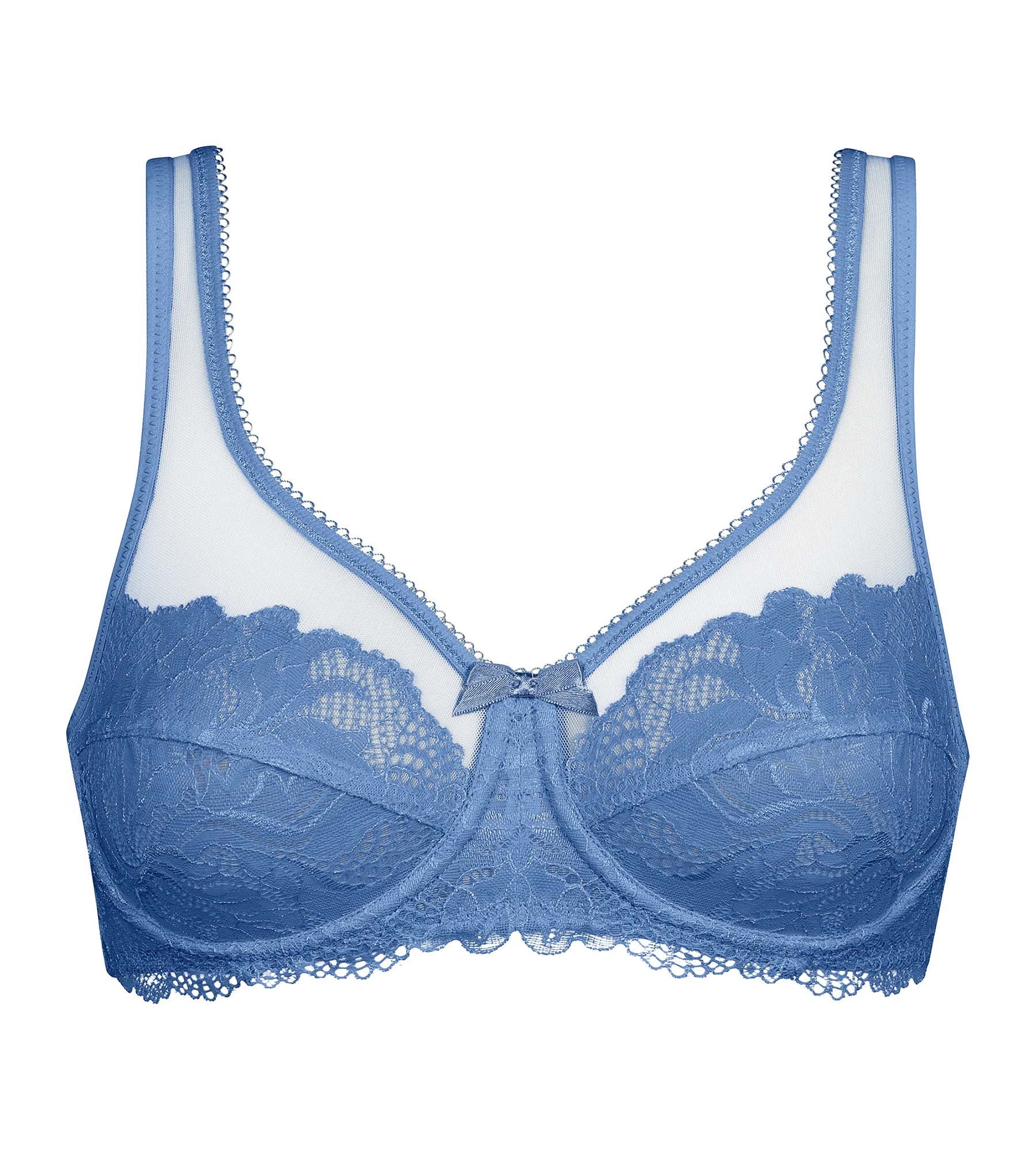 Soutien-gorge emboîtant en dentelle Bleu Dim Generous Essentiel - Image 5