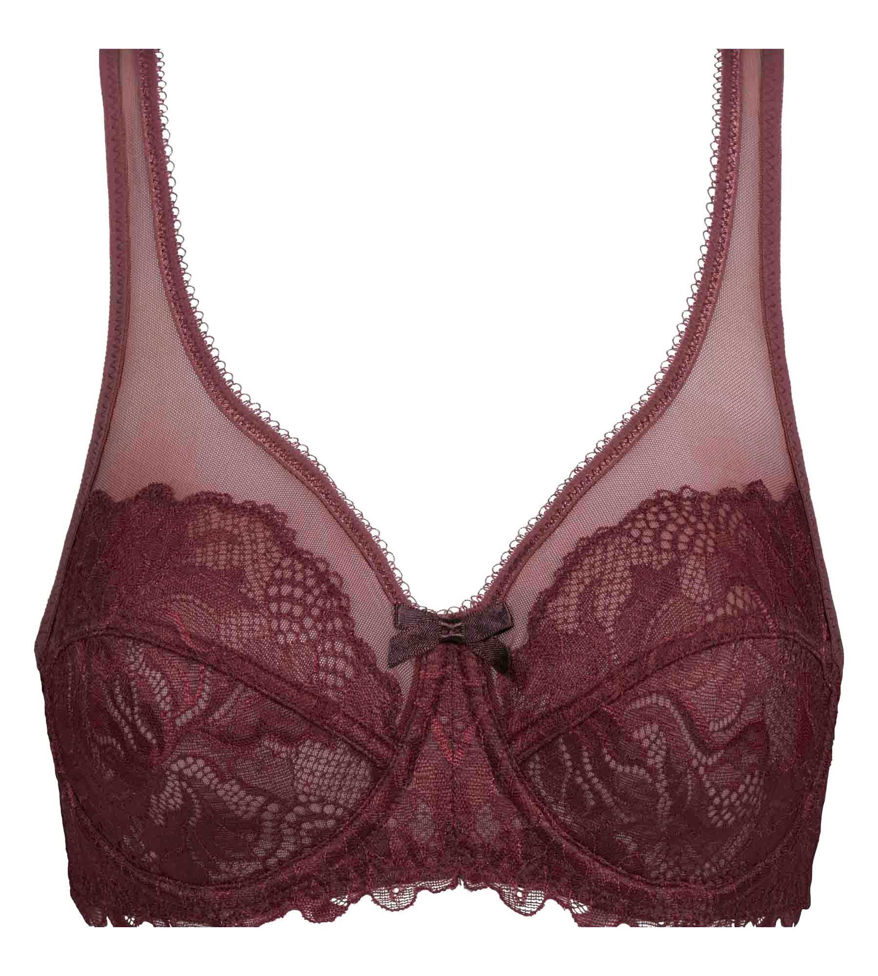Soutien-gorge emboîtant en dentelle Rubis Foncé Generous Essentiel - Image 5