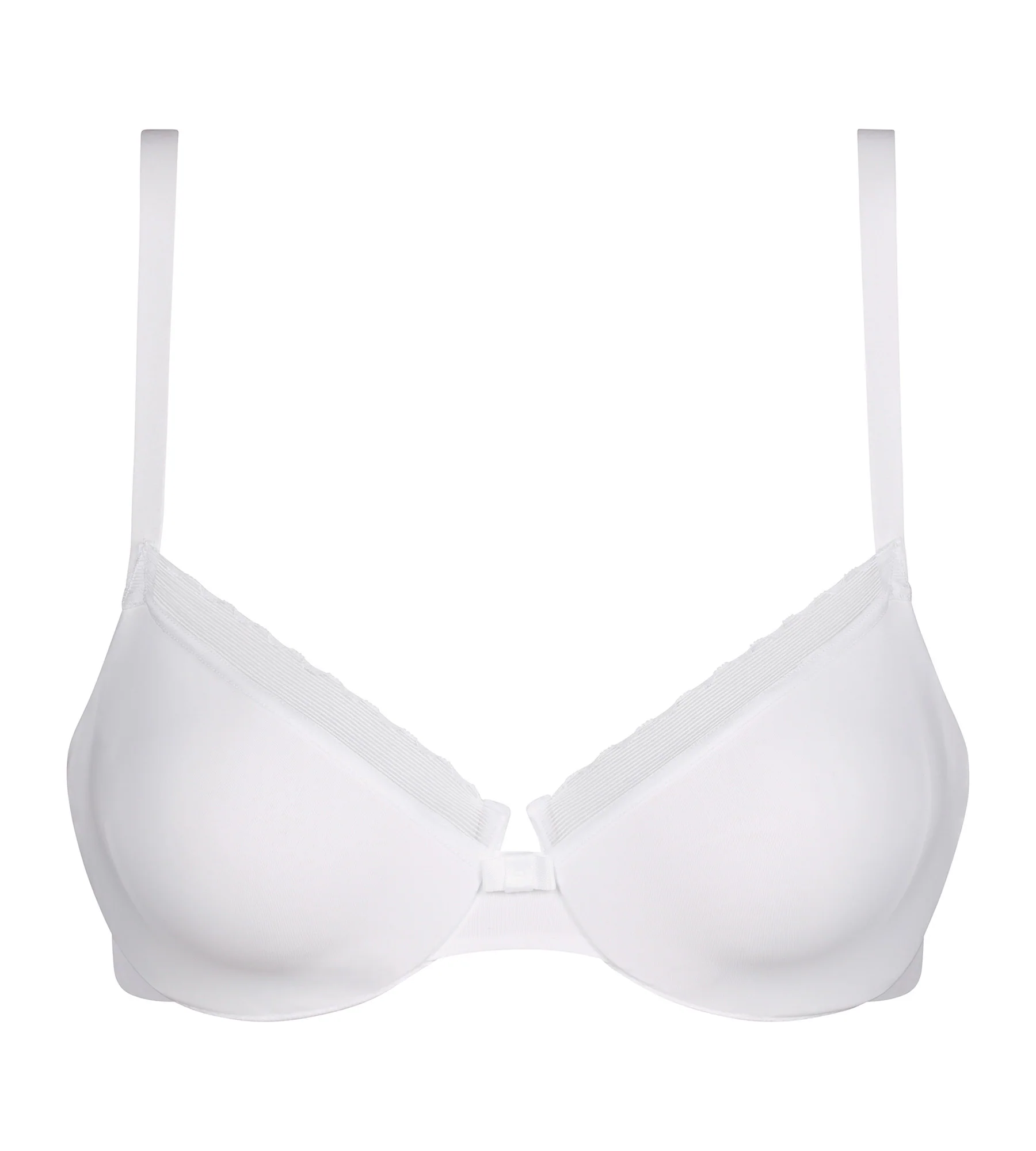 Soutien-gorge emboîtant en microfibre et tulle Blanc Dim Daily Confort - Image 5