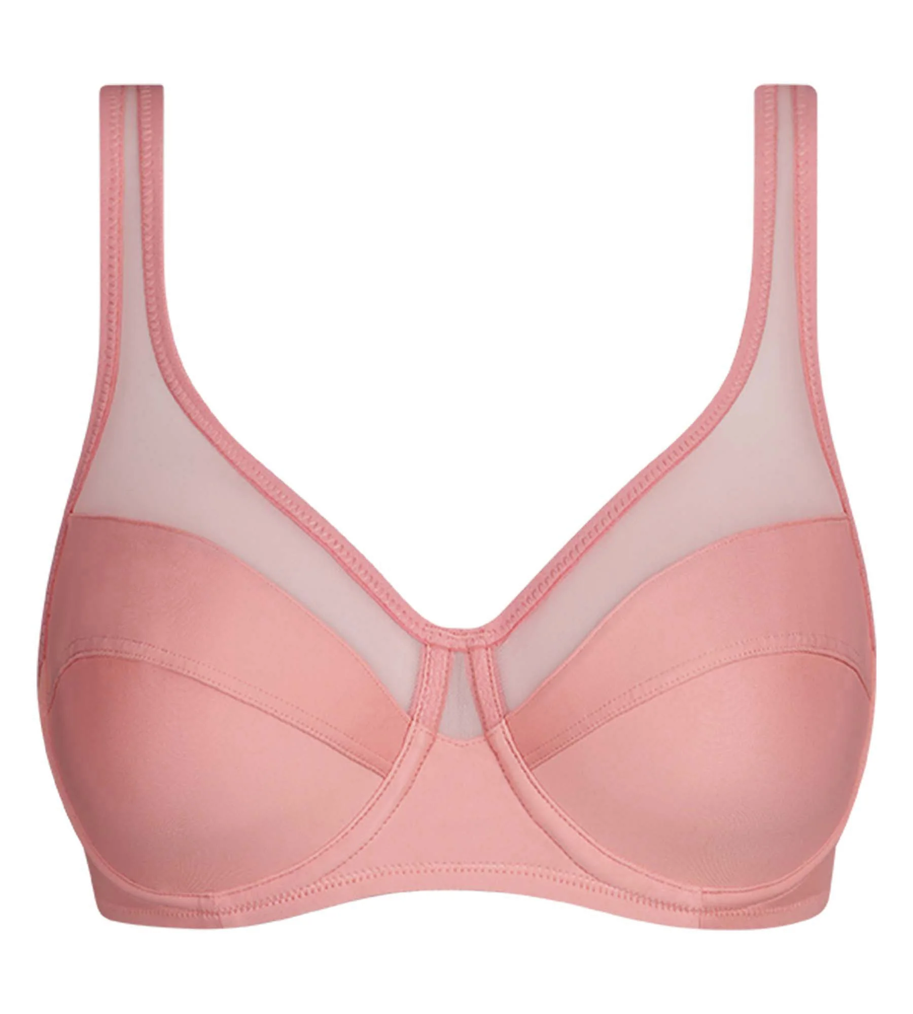 Soutien-gorge emboîtant en microfibre et tulle Rose Generous - Image 6