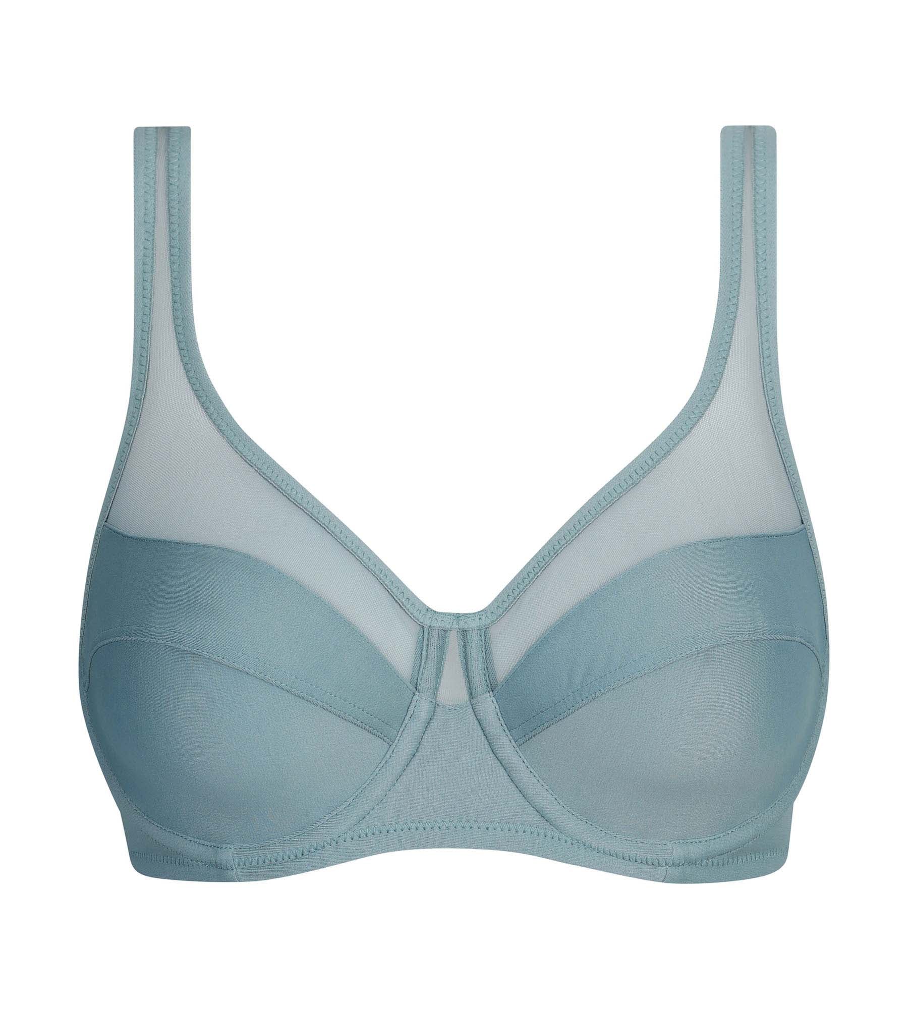 Soutien-gorge emboîtant en microfibre et tulle Sauge Generous - Image 5