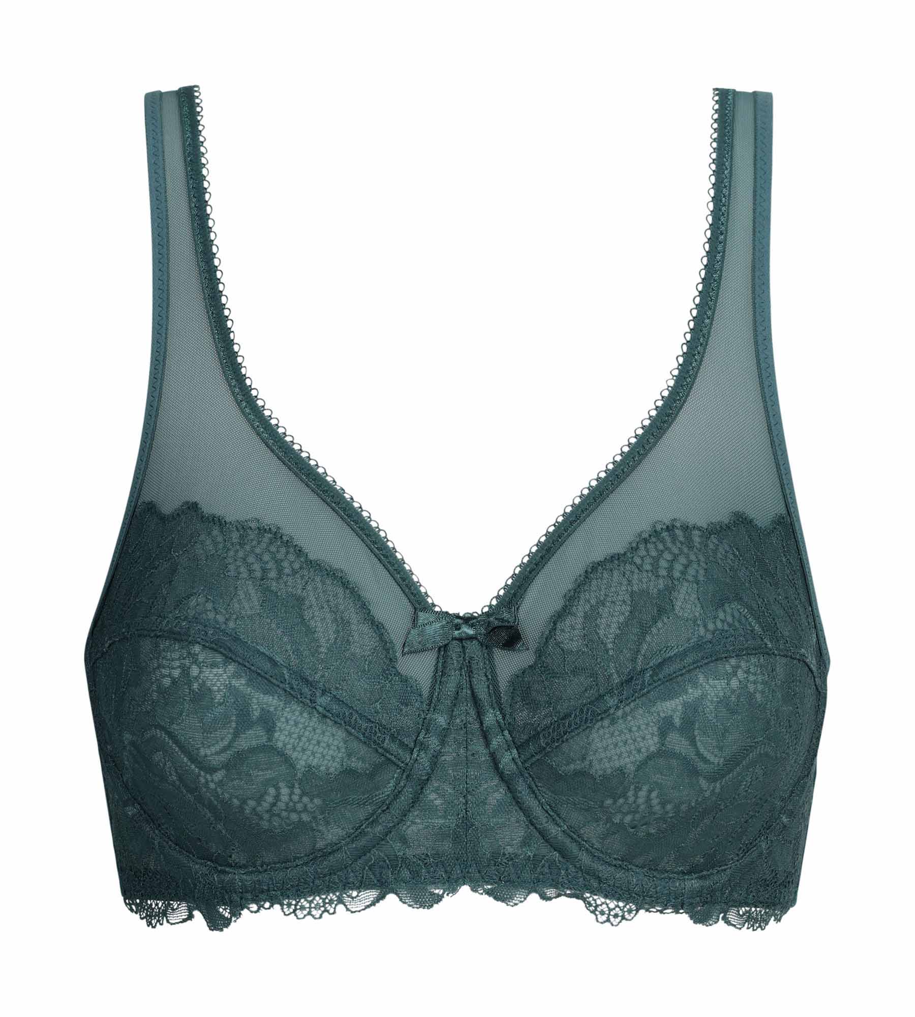 Soutien-gorge emboîtant vert en dentelle Generous Essentiel - Image 5