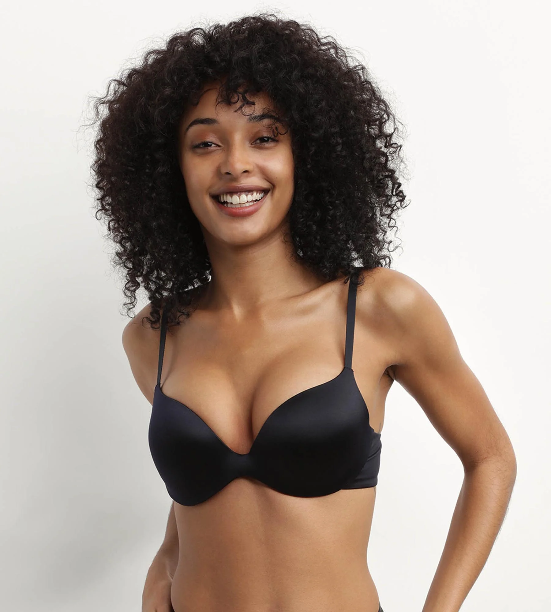 Soutien-gorge femme push-up microfibre Noir Dim Comfort Collection