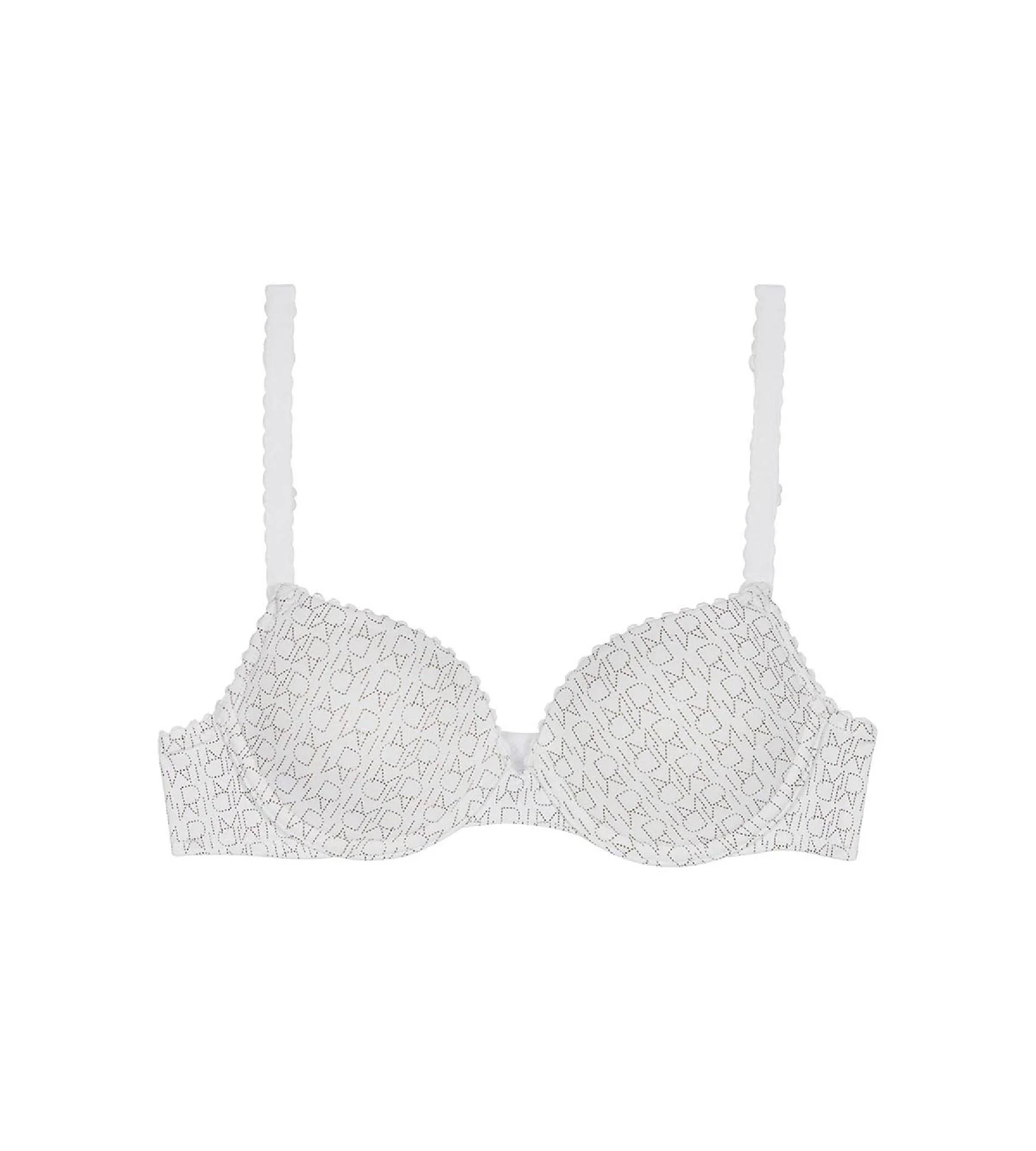 Soutien-gorge fille à armatures blanc imprimé logo Dim Touch