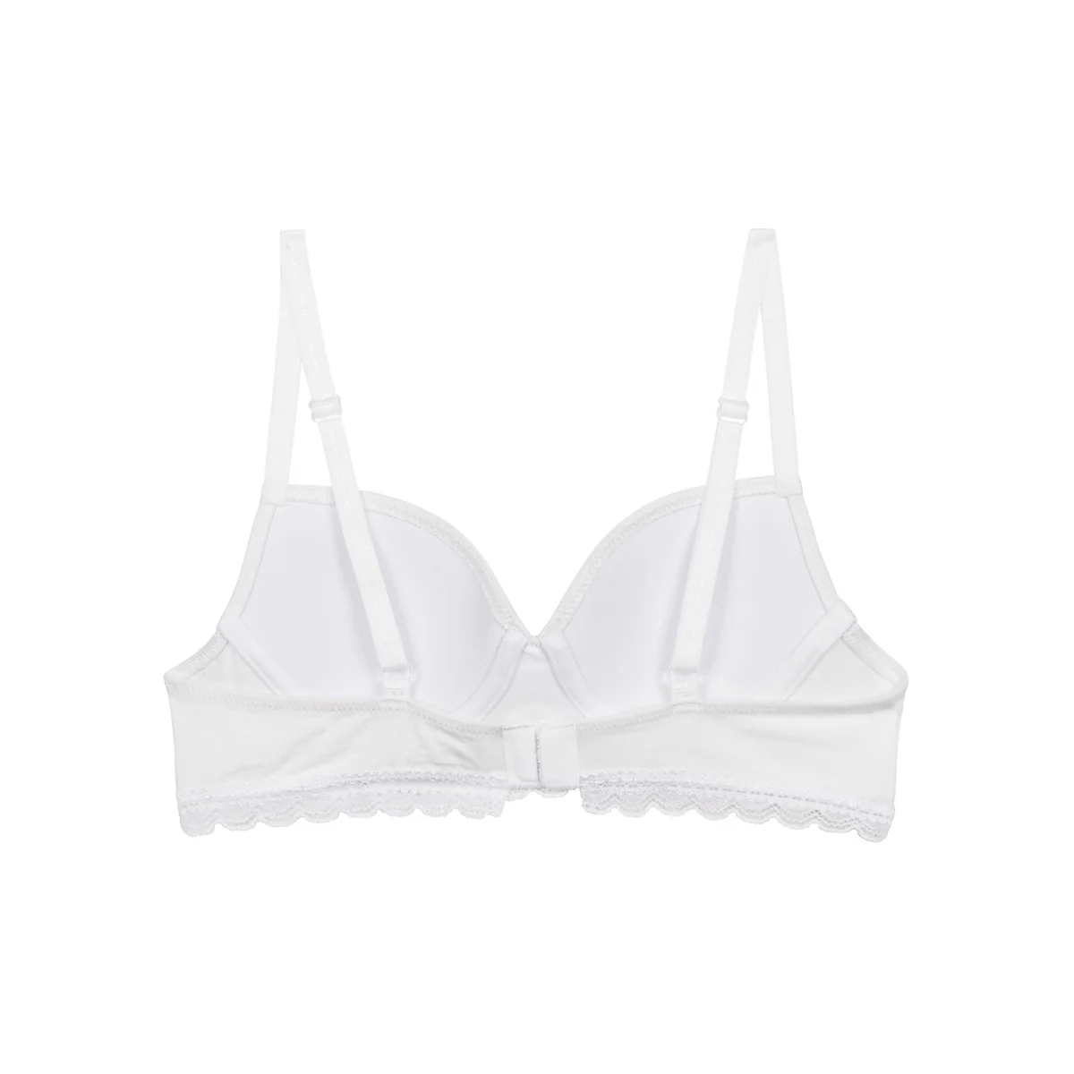Soutien-gorge fille à coques moulées en coton stretch Blanc Dim Trendy - Image 2