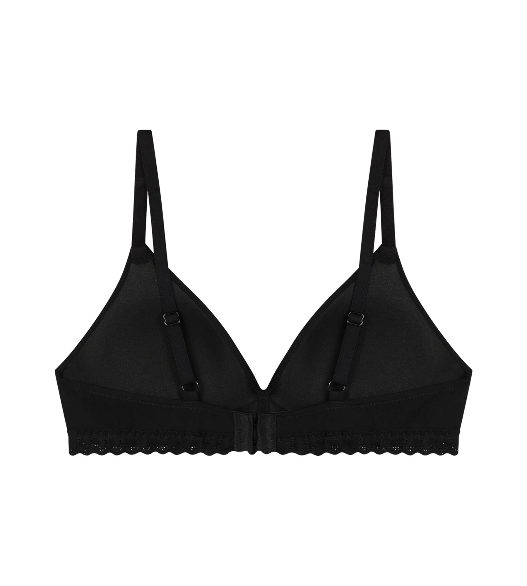 Soutien-gorge fille sans armature microfibre et dentelle Noir Daily - Image 2