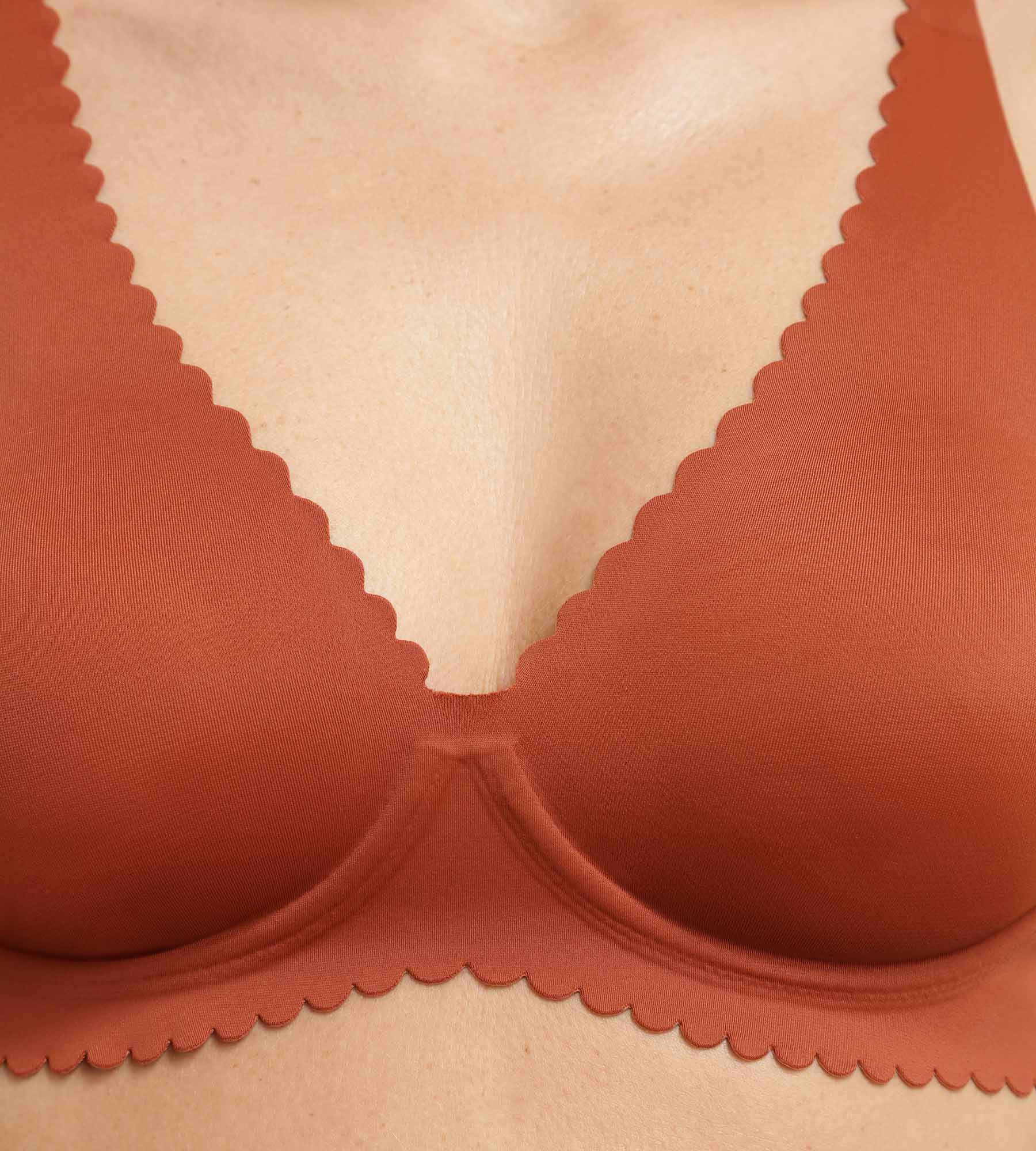 Soutien-gorge foulard à armatures en microfibre brun Body Touch - Image 6