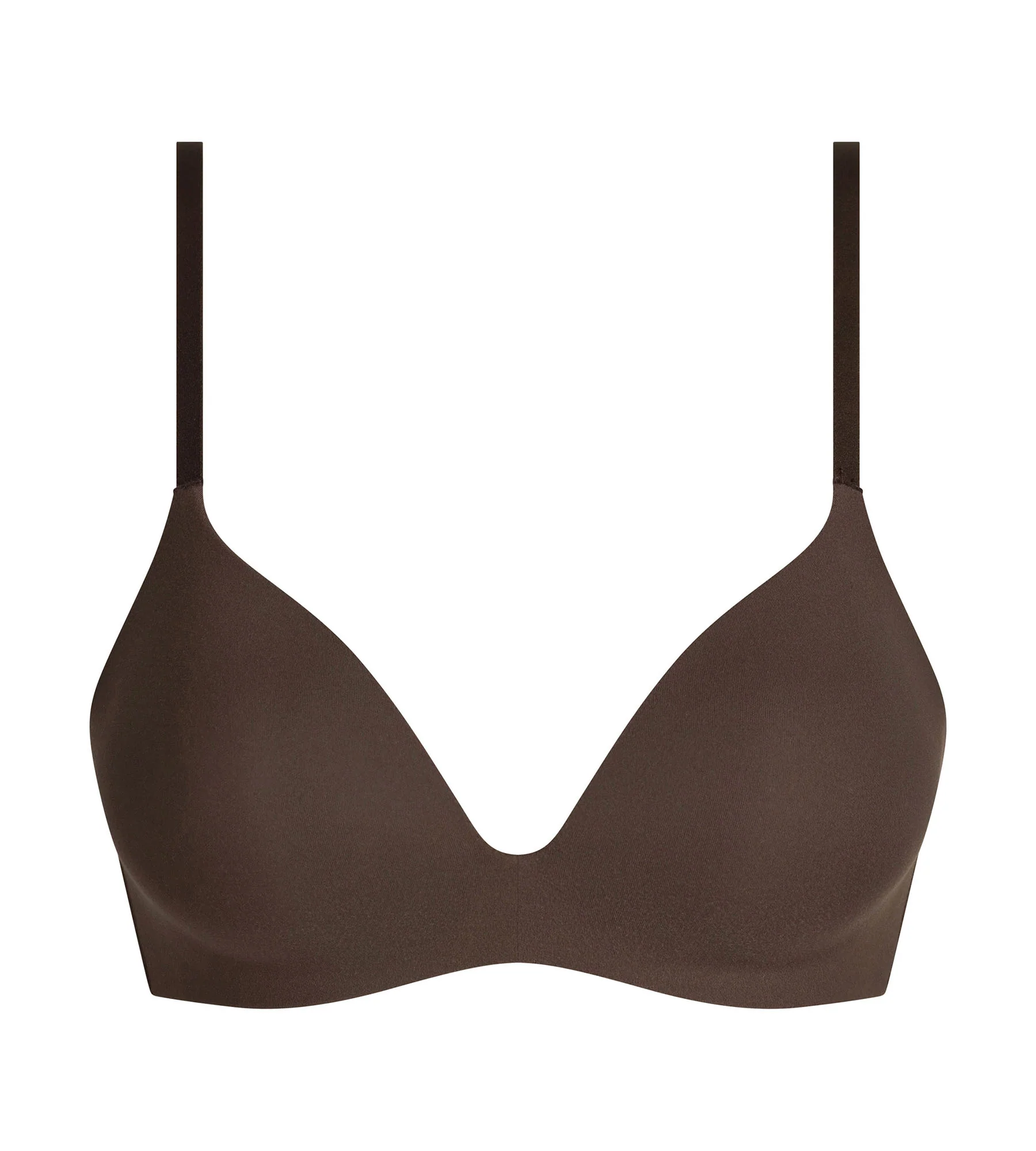 Soutien-gorge paddé sans armature en microfibre Brun Dim Invisible - Image 5