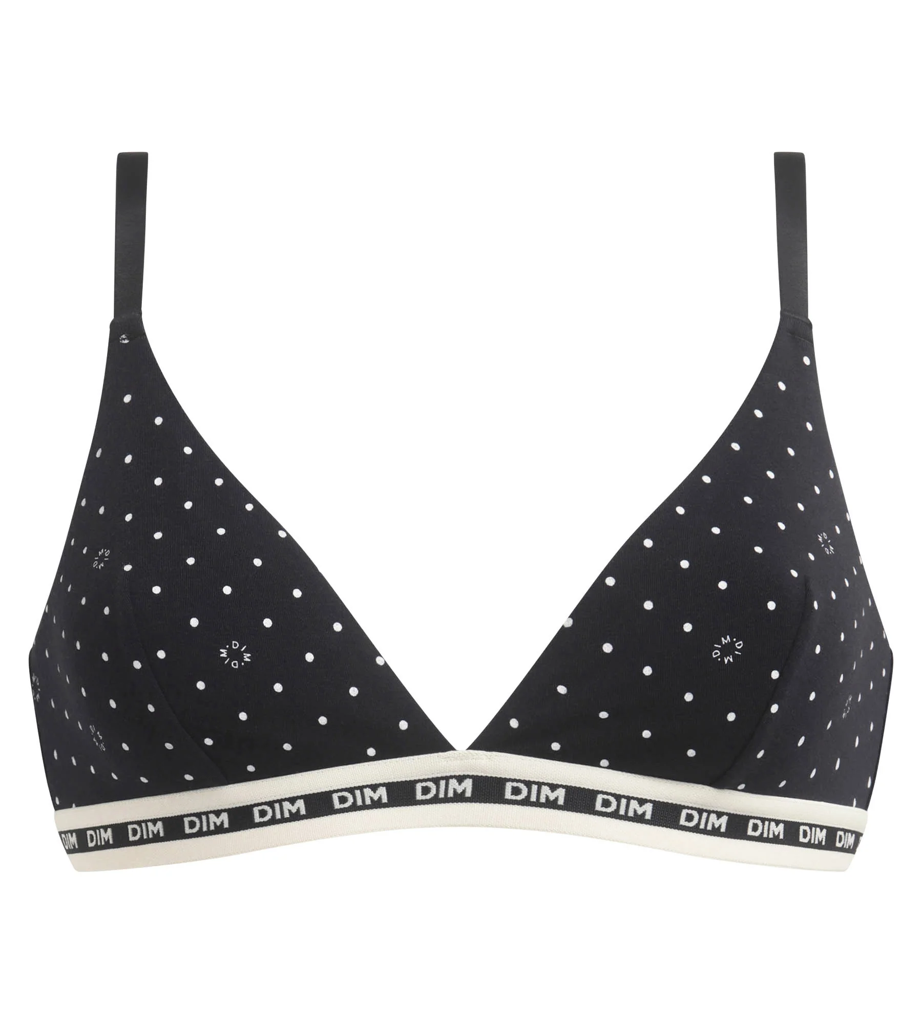 Soutien-gorge triangle sans armature en coton modal Noir Dimmania Dim Icons Essentiel - Image 5