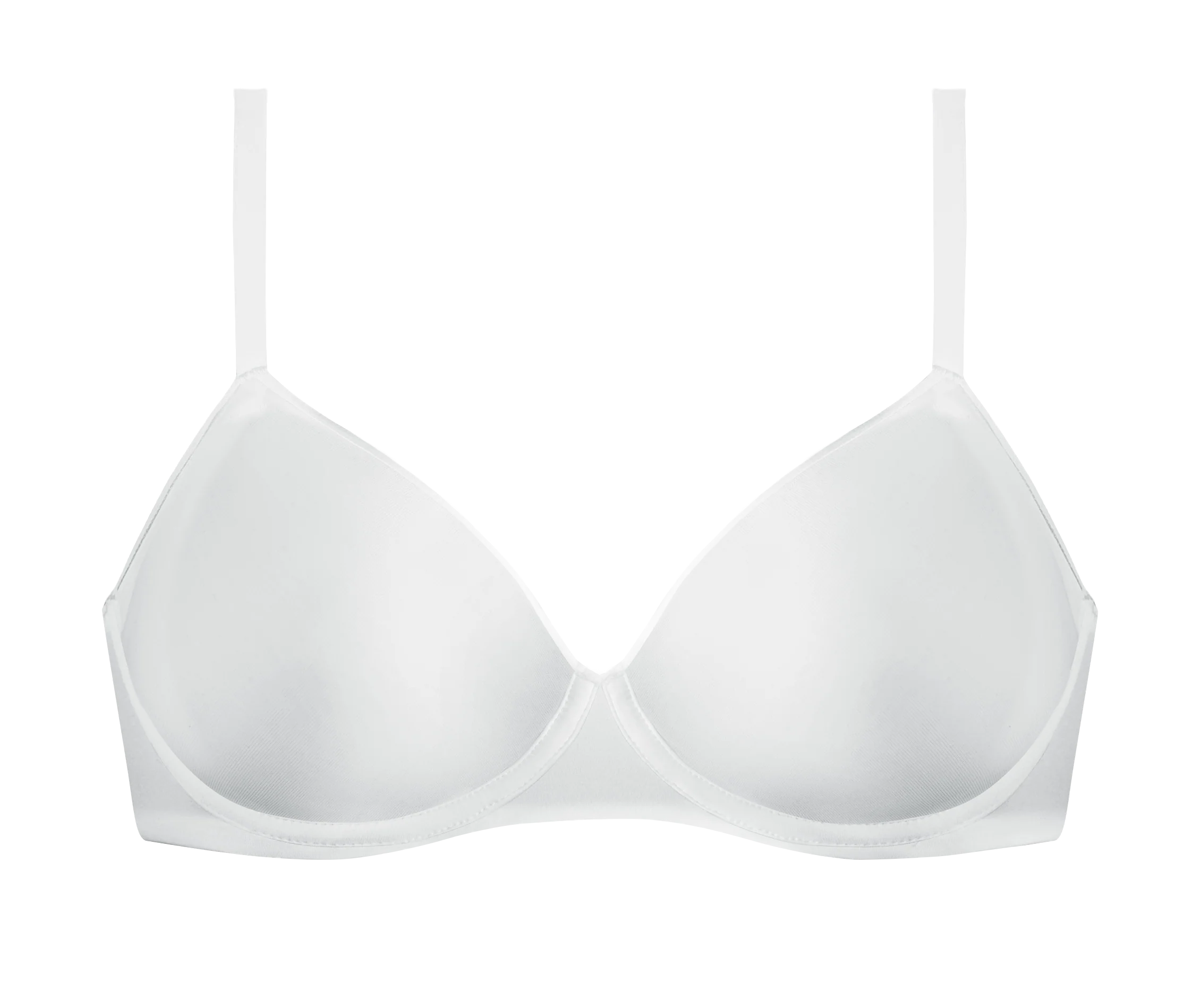 Soutien-gorge triangle sans armature en microfibre Blanc Dim Invisible - Image 4