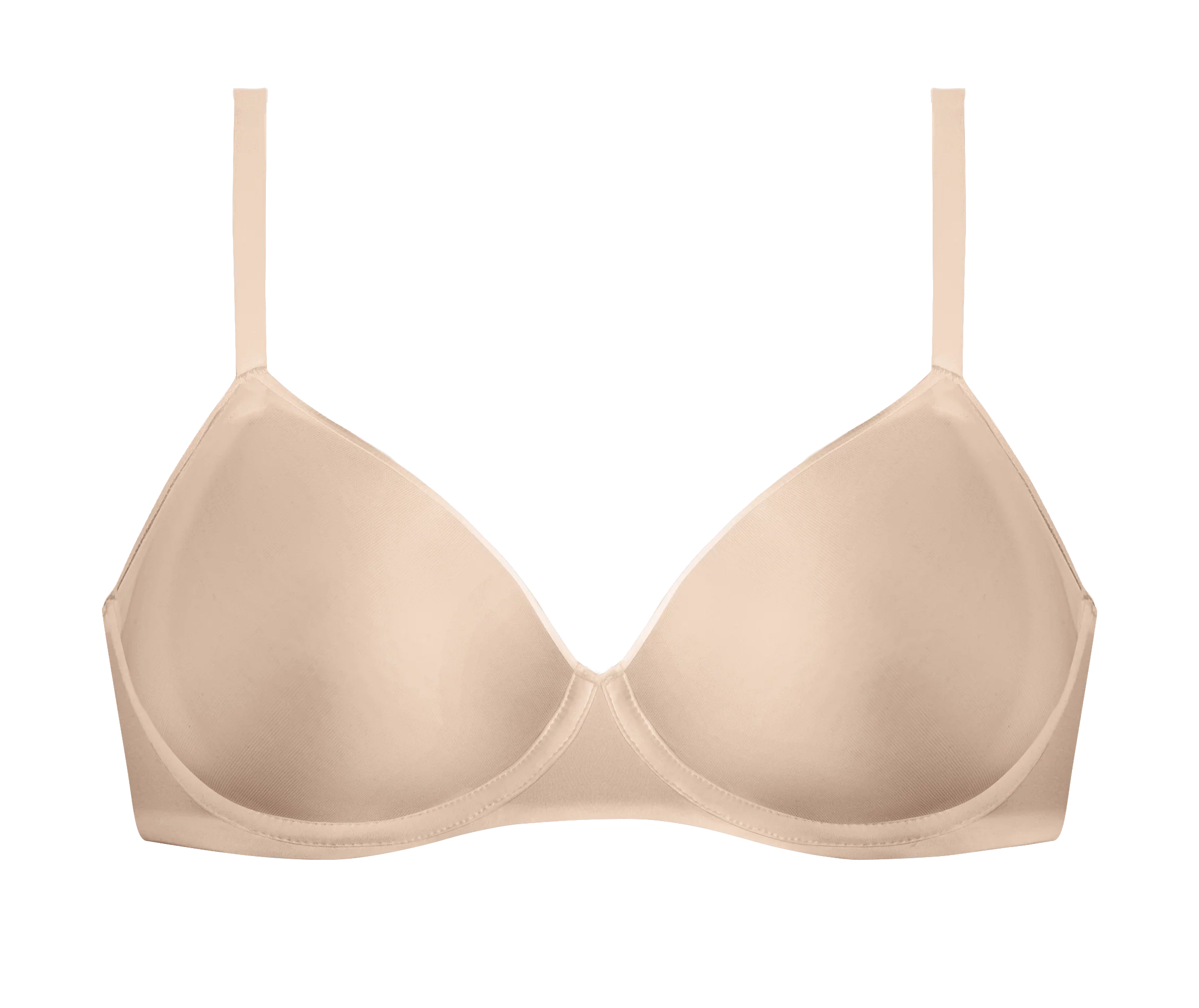 Soutien-gorge triangle sans armature en microfibre Nude Dim Invisible - Image 3