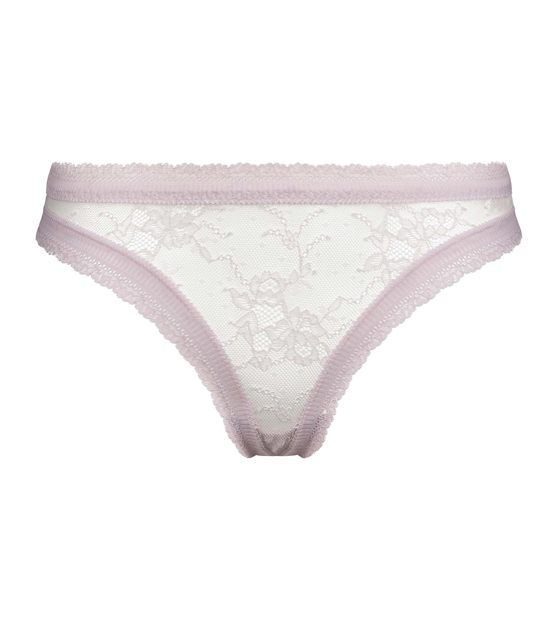 String femme en dentelle florale Lilas Dim Romance - Image 5