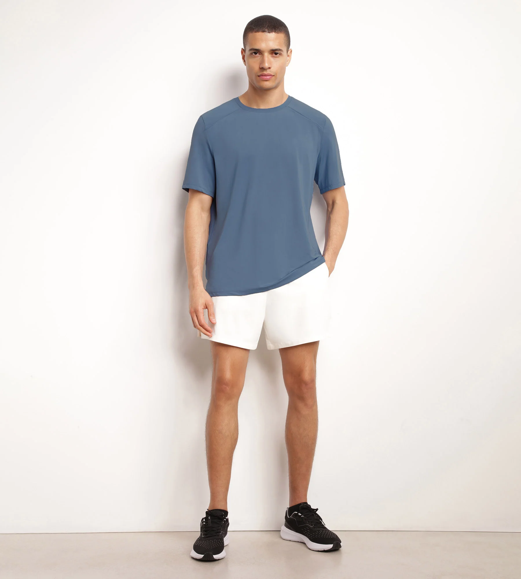 T-shirt de sport homme en matière aérée Bleu Jean Dim Move - Image 3