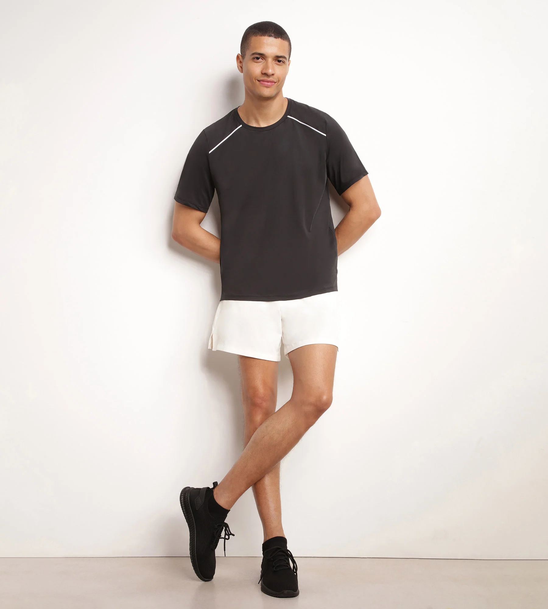 T-shirt de sport homme en matière aérée Noir Dim Move - Image 3